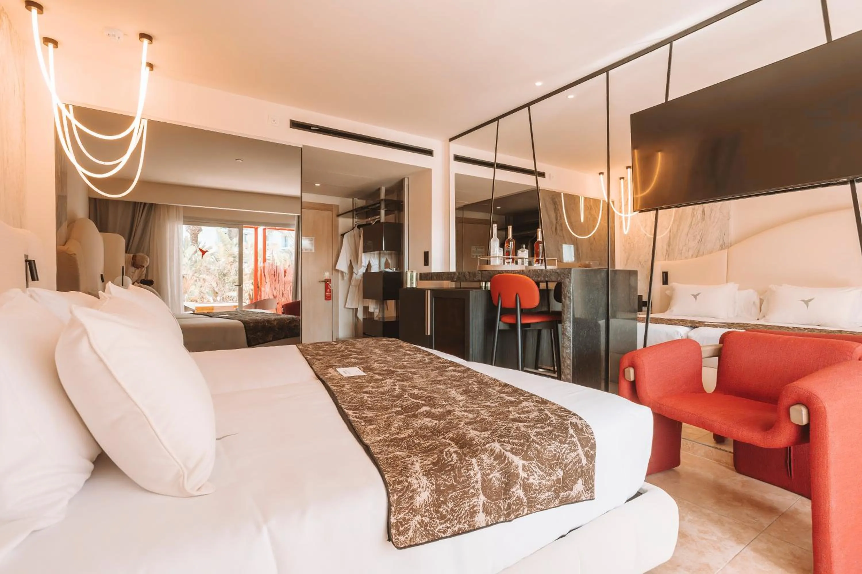 Photo of the whole room, Bed in The Unexpected Ibiza Hotel - Ushuaïa Club entrance included