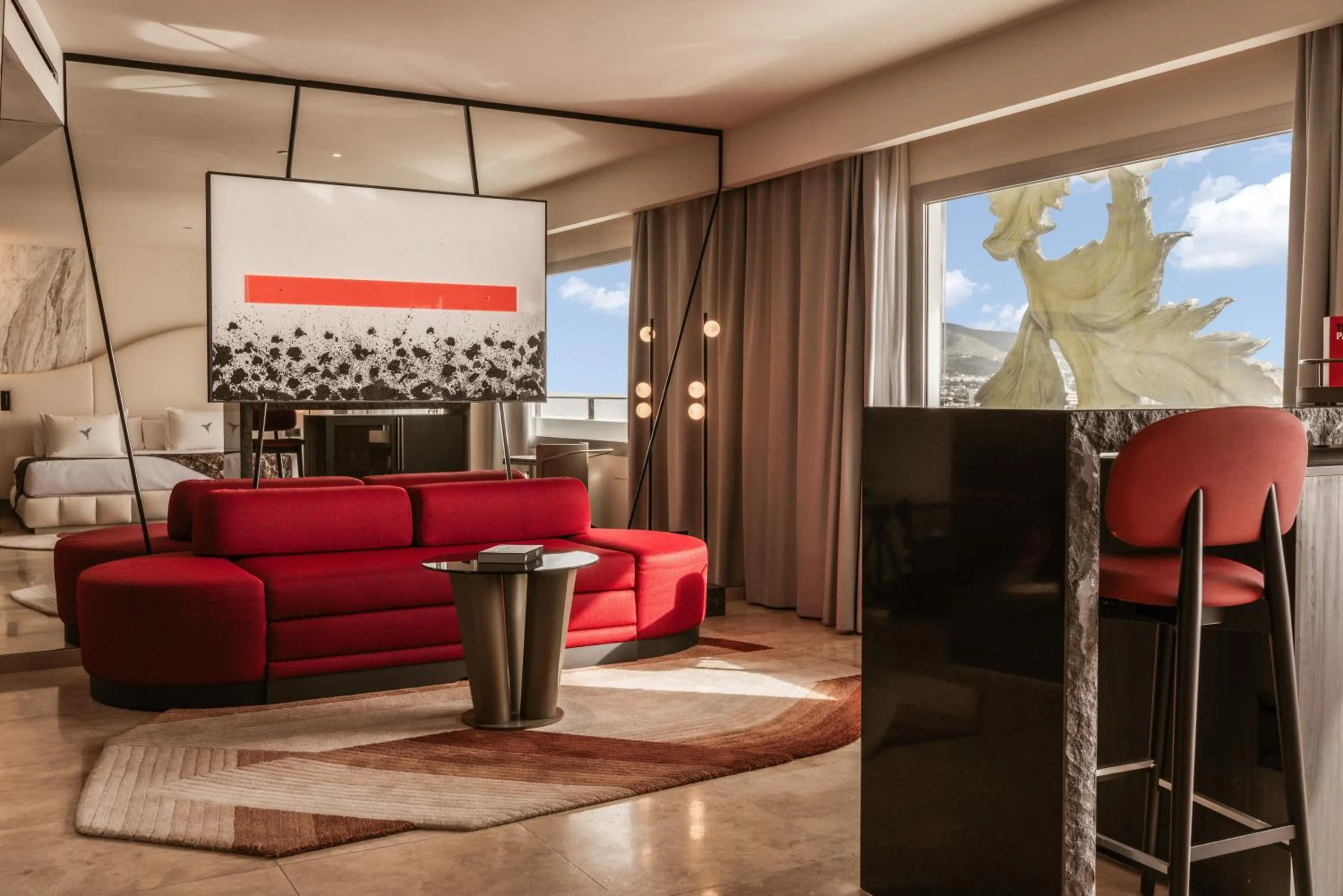 Communal lounge/ TV room in The Unexpected Ibiza Hotel - Ushuaïa Club entrance included