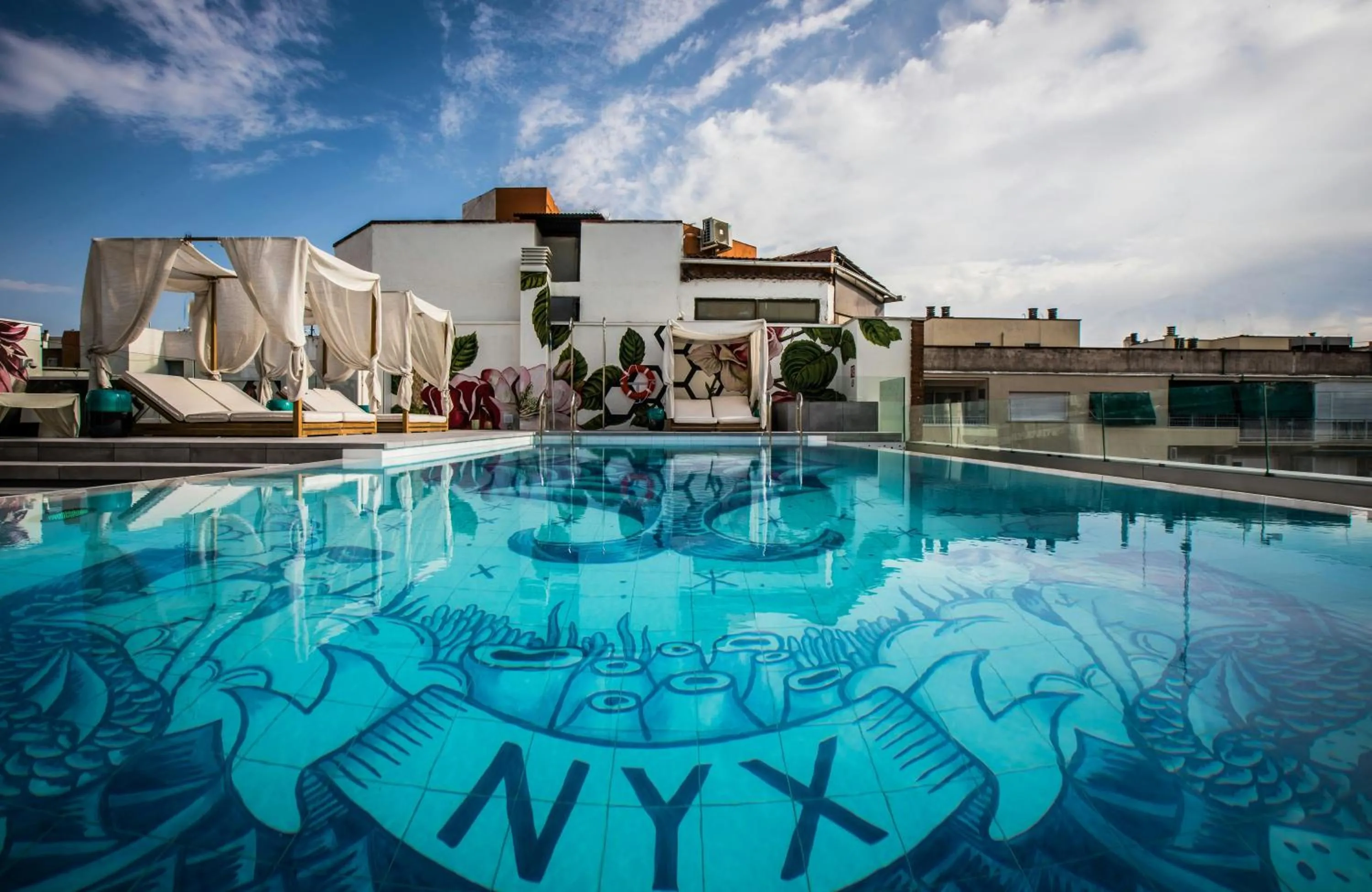 Swimming pool in NYX Hotel Madrid by Leonardo Hotels