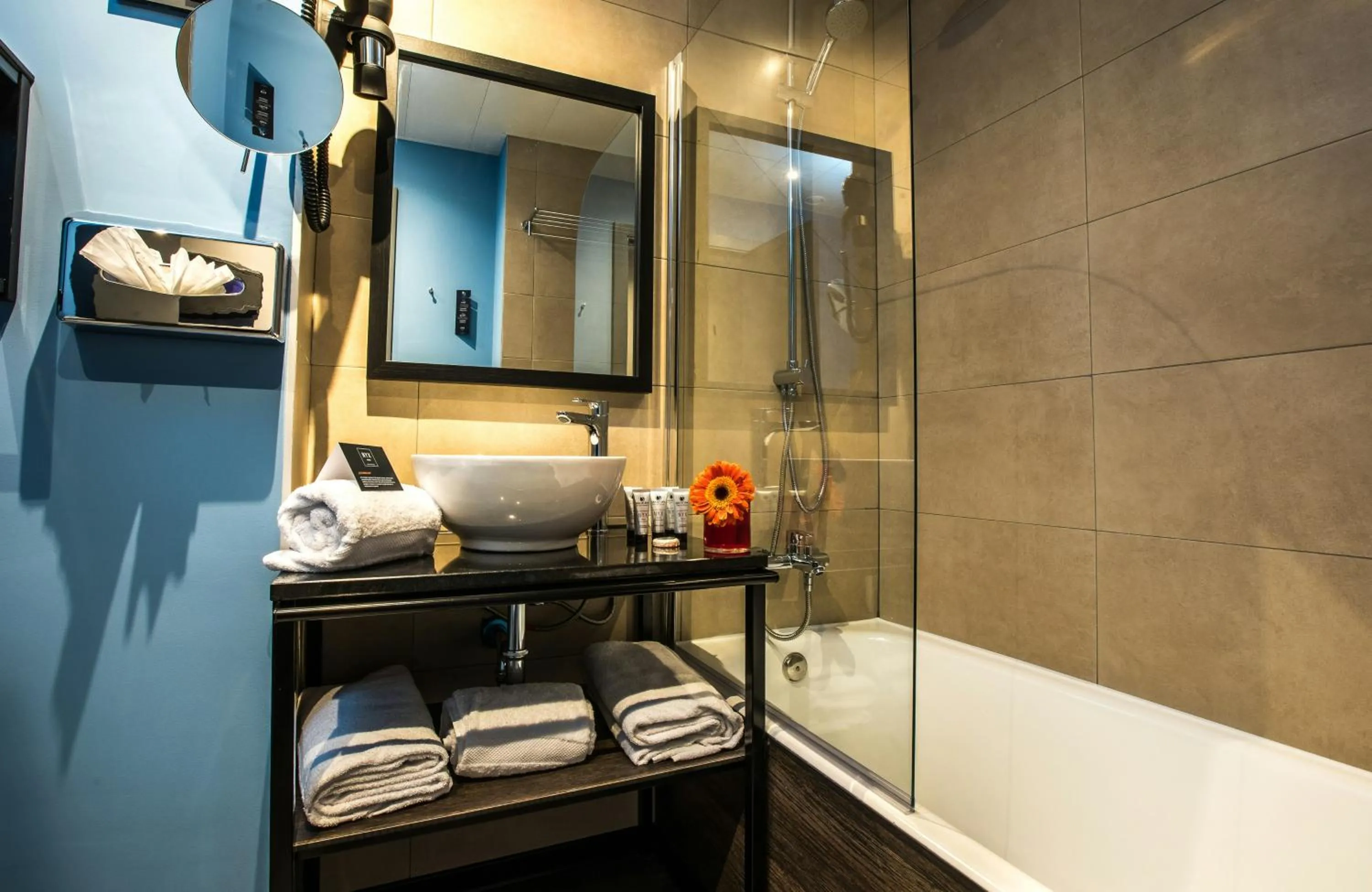 Bathroom in NYX Hotel Madrid by Leonardo Hotels