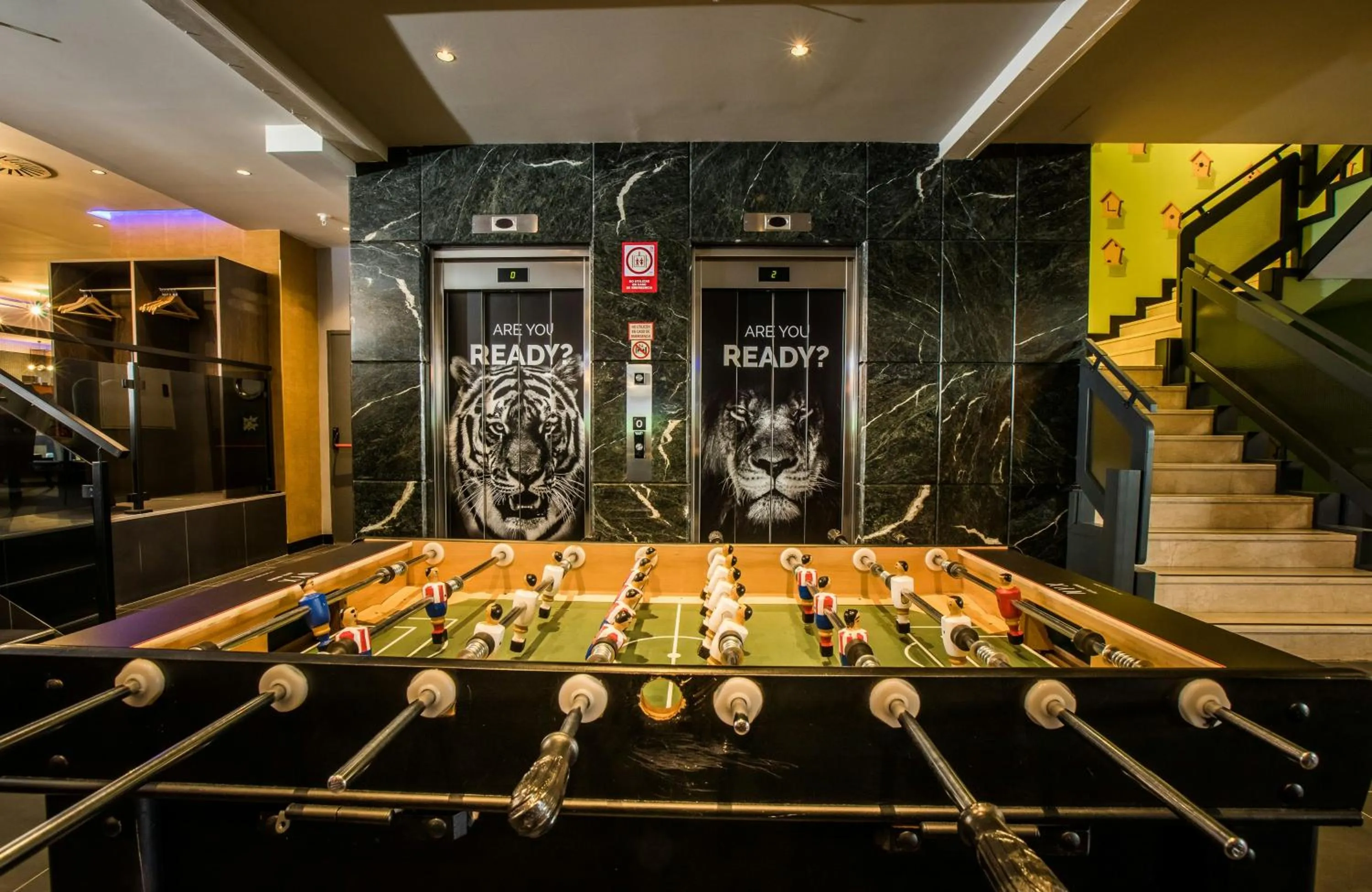 Game Room in NYX Hotel Madrid by Leonardo Hotels