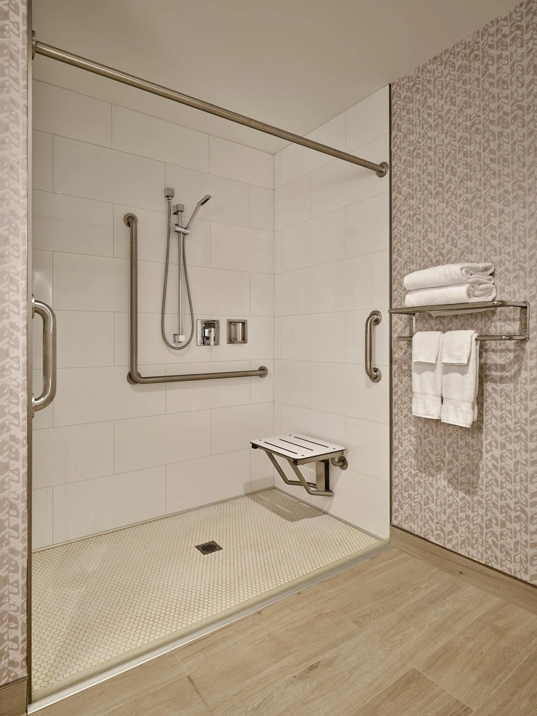 Bathroom in Great Blue Heron Hotel