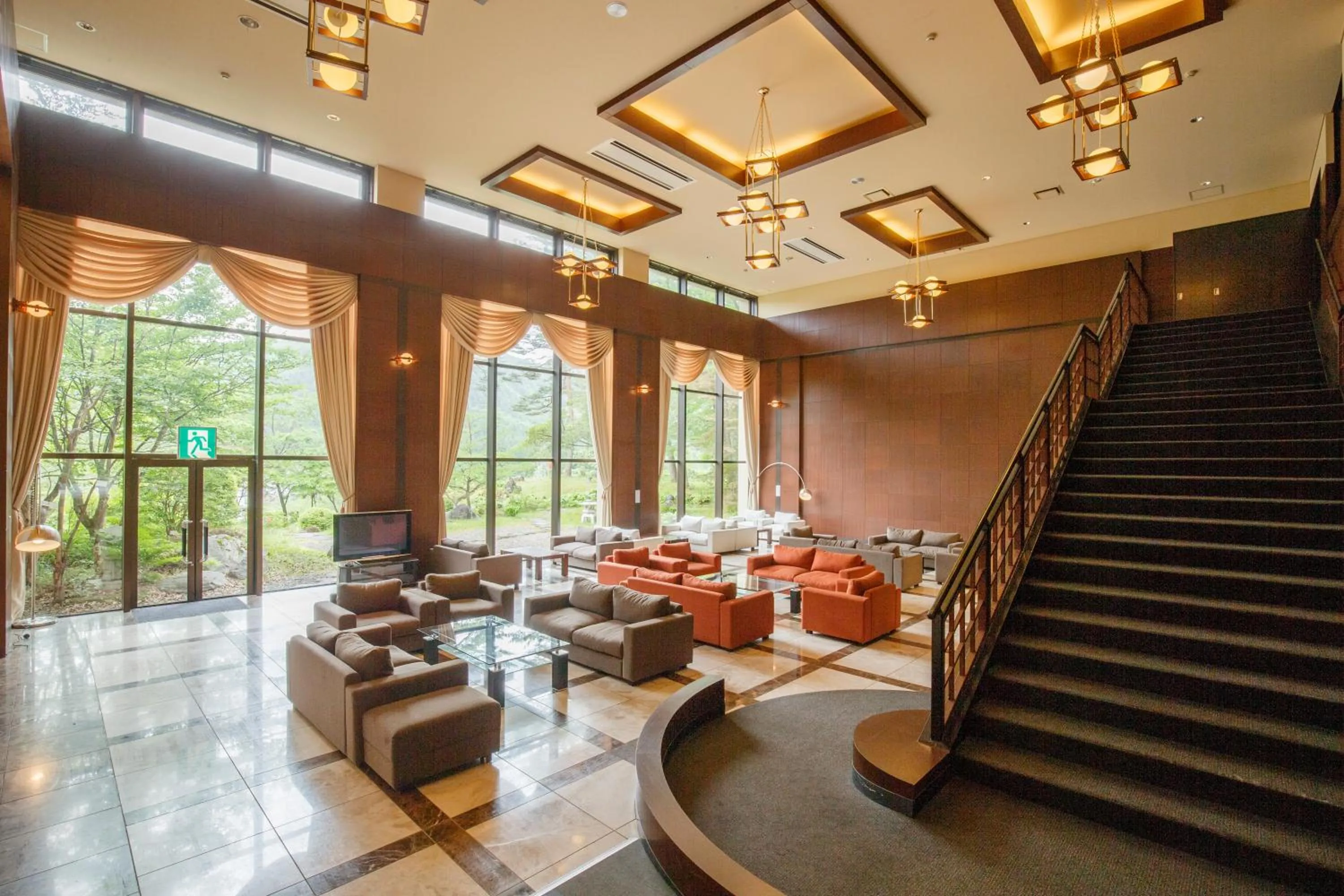 Communal lounge/ TV room in Watari Onsen Bettei-Kaede