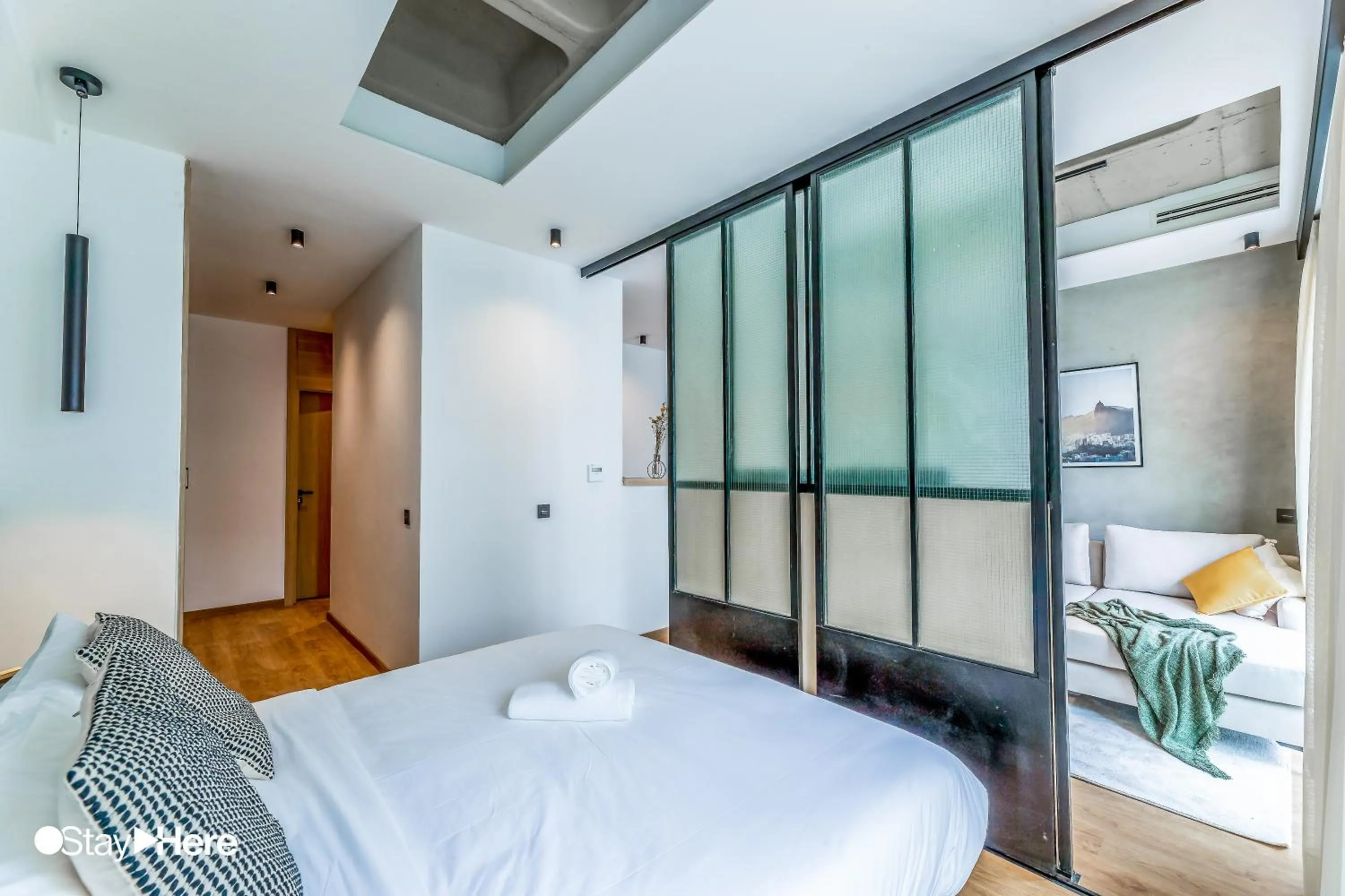 Bed in Stayhere Casablanca - Gauthier 1 - Modern Residence