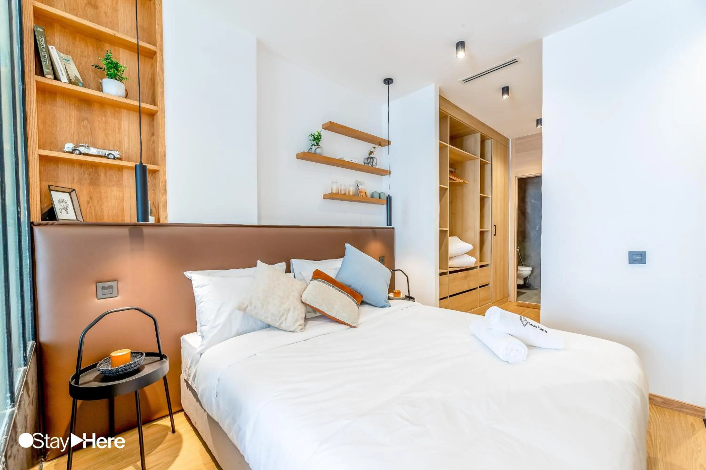 Bed in Stayhere Casablanca - Gauthier 1 - Modern Residence