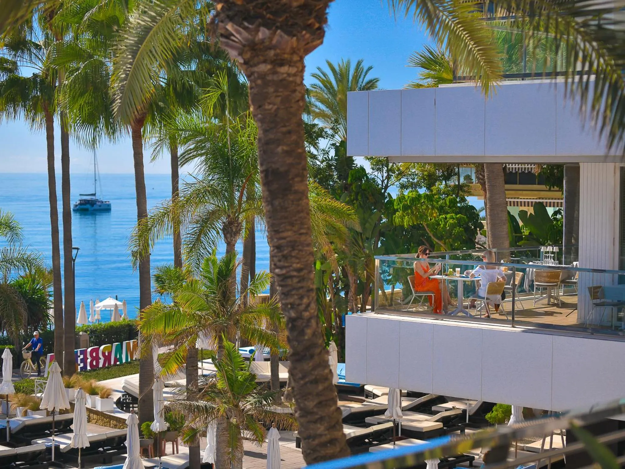 Balcony/Terrace in Amàre Beach Hotel Marbella - Adults Only Recommended