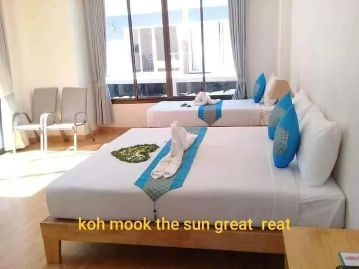 Bed in KOHMOOK THE SUN GREAT RESORT