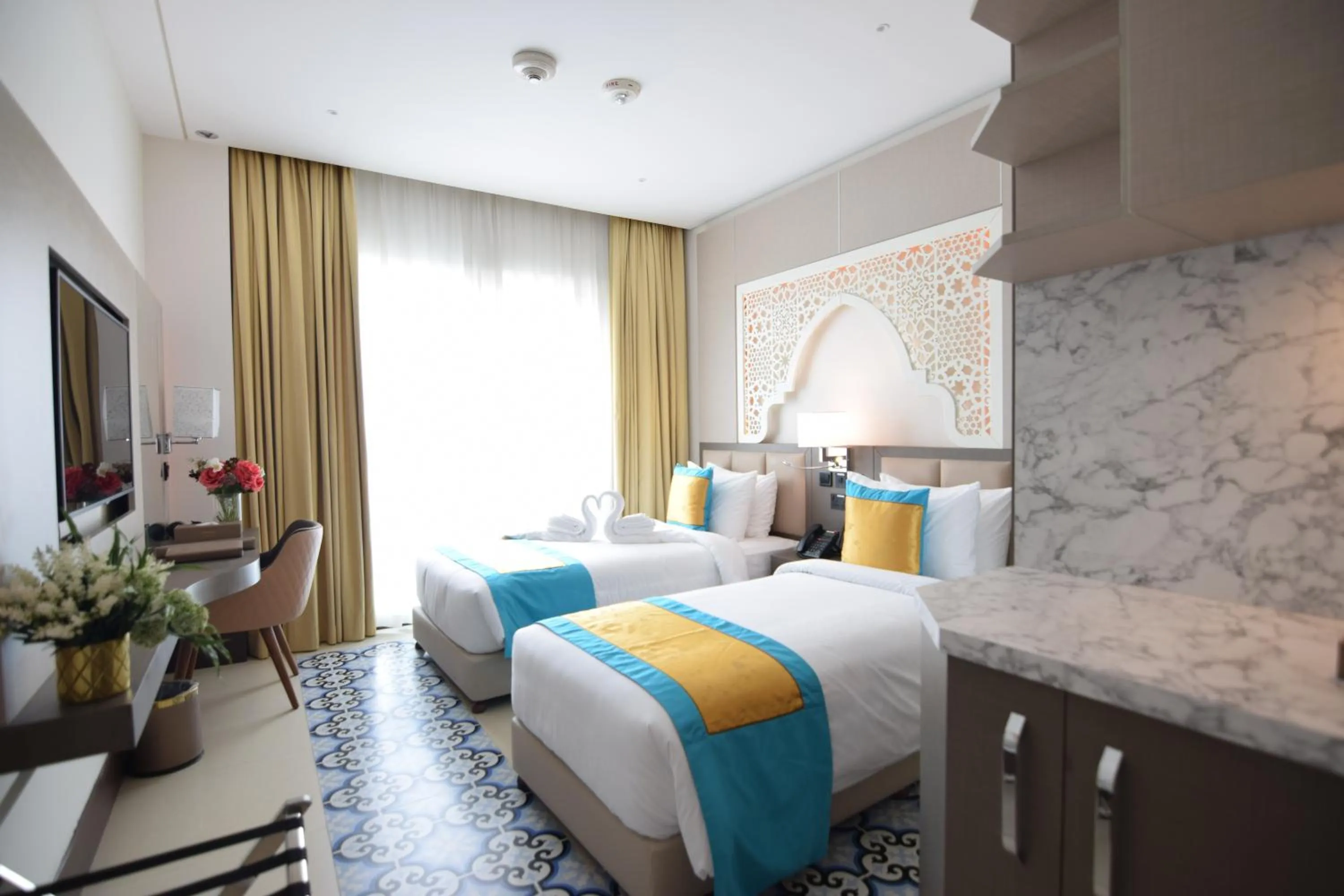 Bed in Central Inn Souq Waqif