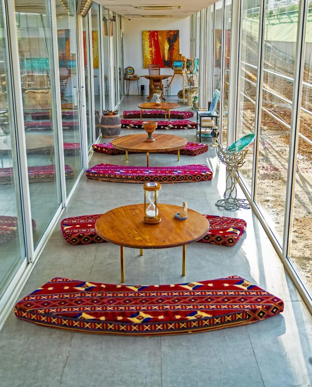 Patio in Nirvana Retreat By Patanjali Wellness Initiative