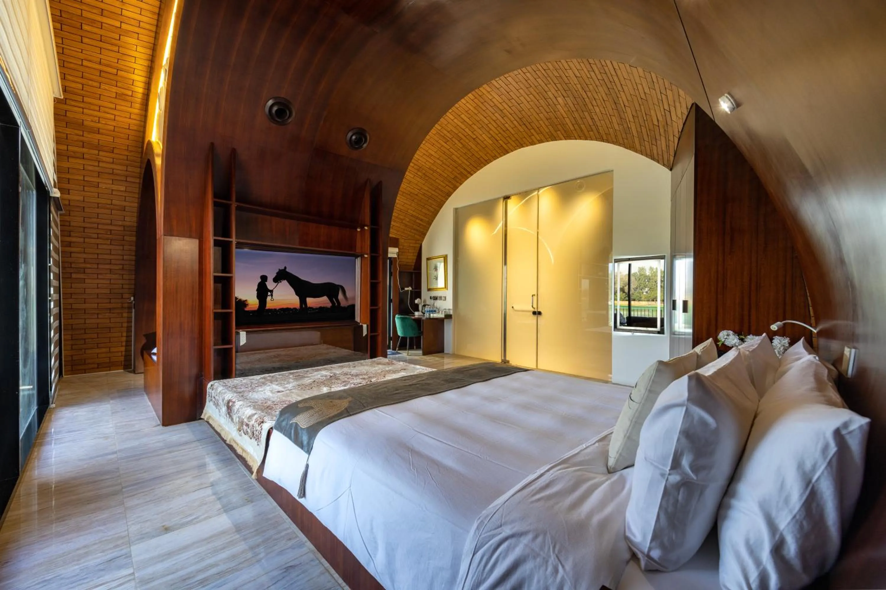 Bed in Nirvana Retreat By Patanjali Wellness Initiative