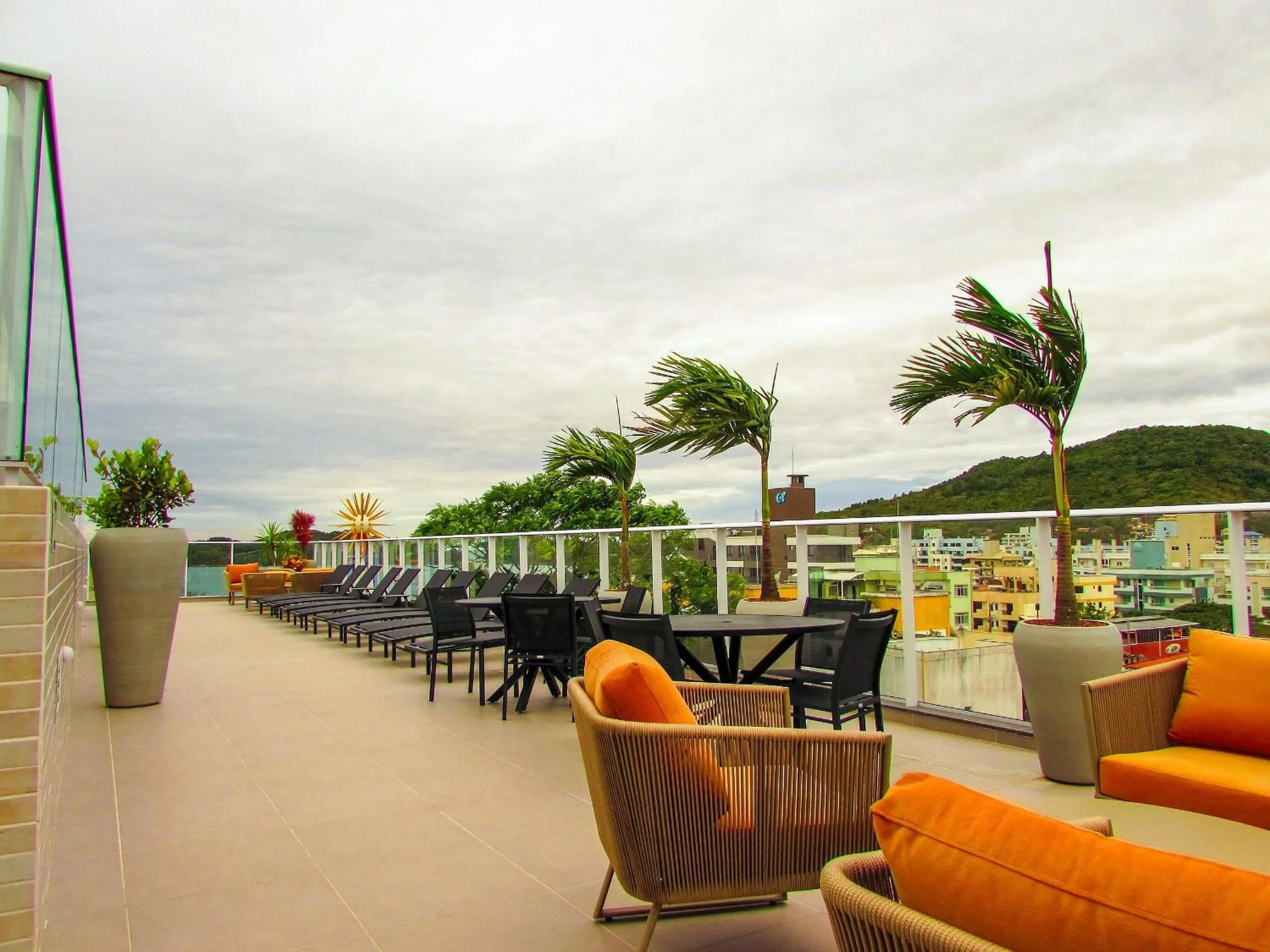 Balcony/Terrace in VDC-225 Moderno monoambiente a pocos mts del mar de Bombinhas