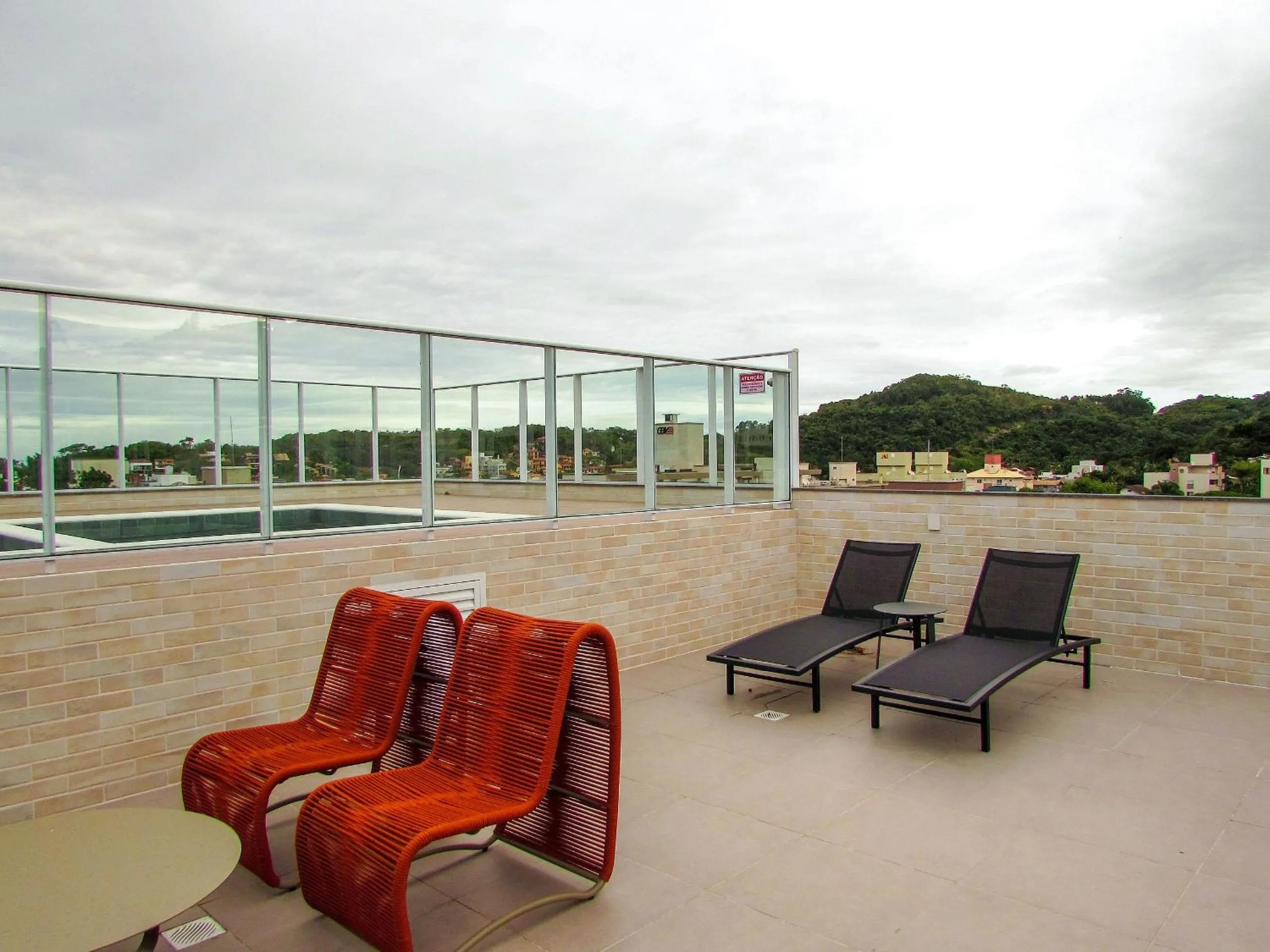 Balcony/Terrace in VDC-225 Moderno monoambiente a pocos mts del mar de Bombinhas