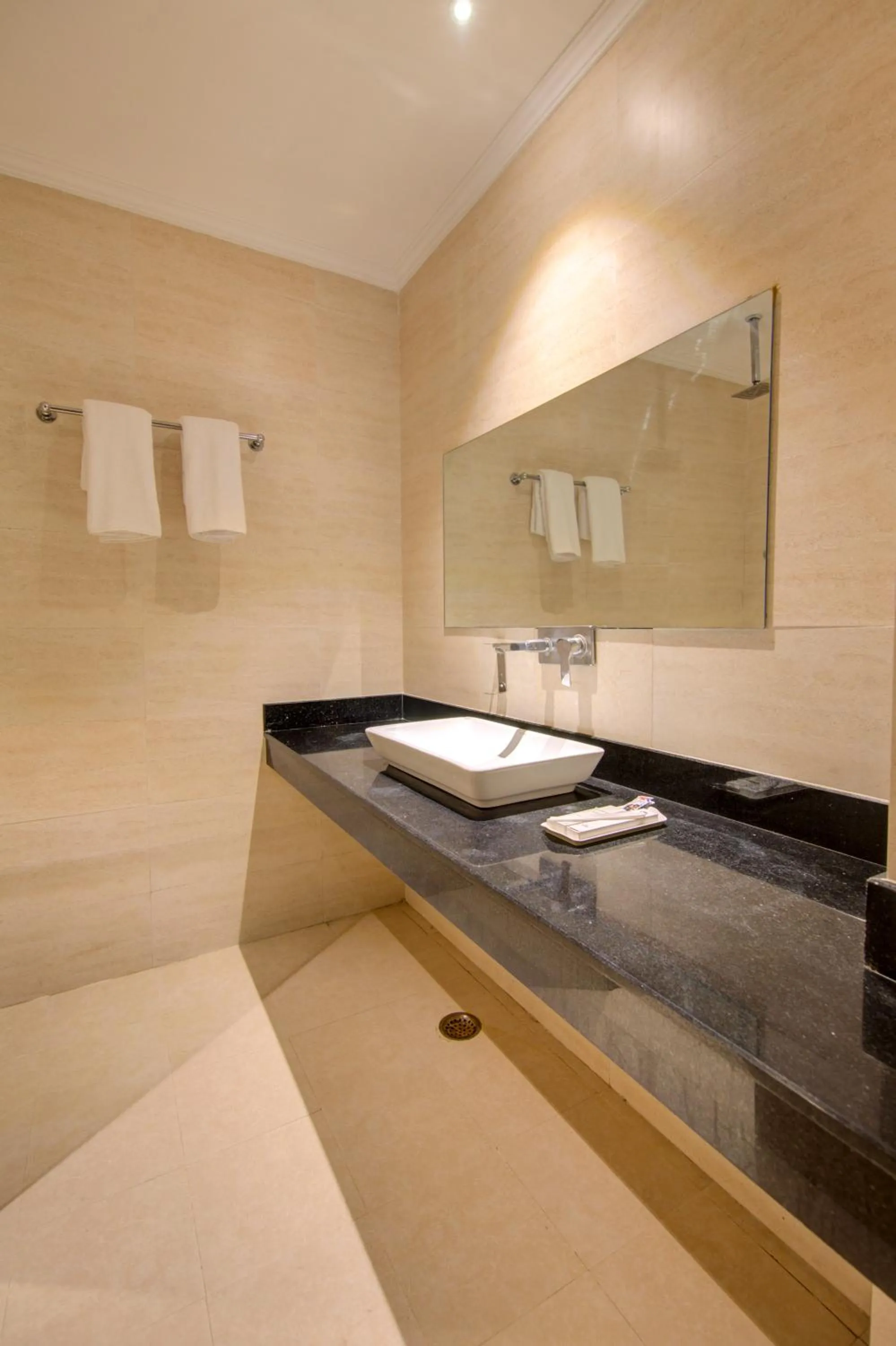 Bathroom in The Elevate Hotel Near Delhi Airport With- Free Airport PICKUP