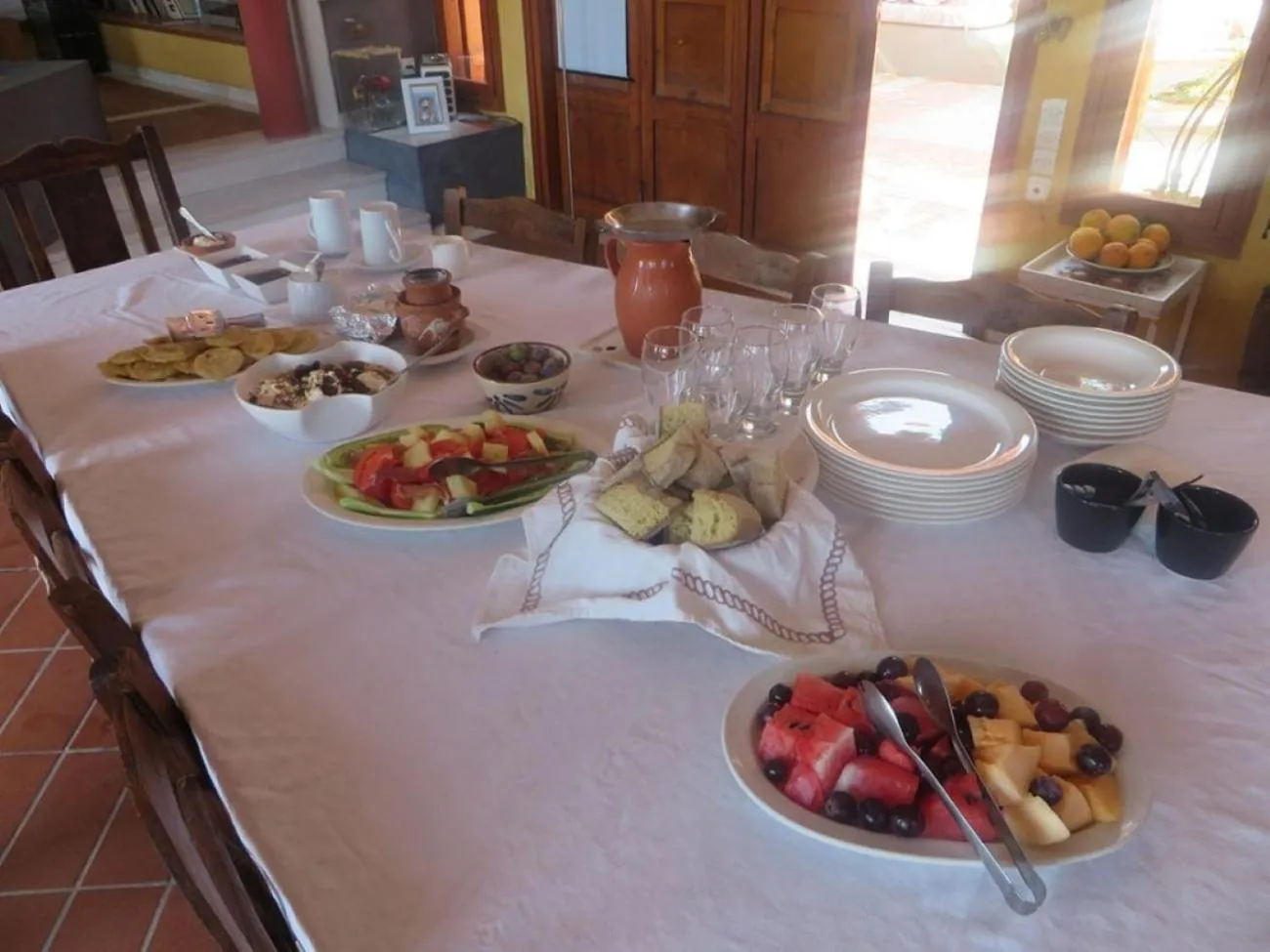 Food in Villa Rodialos