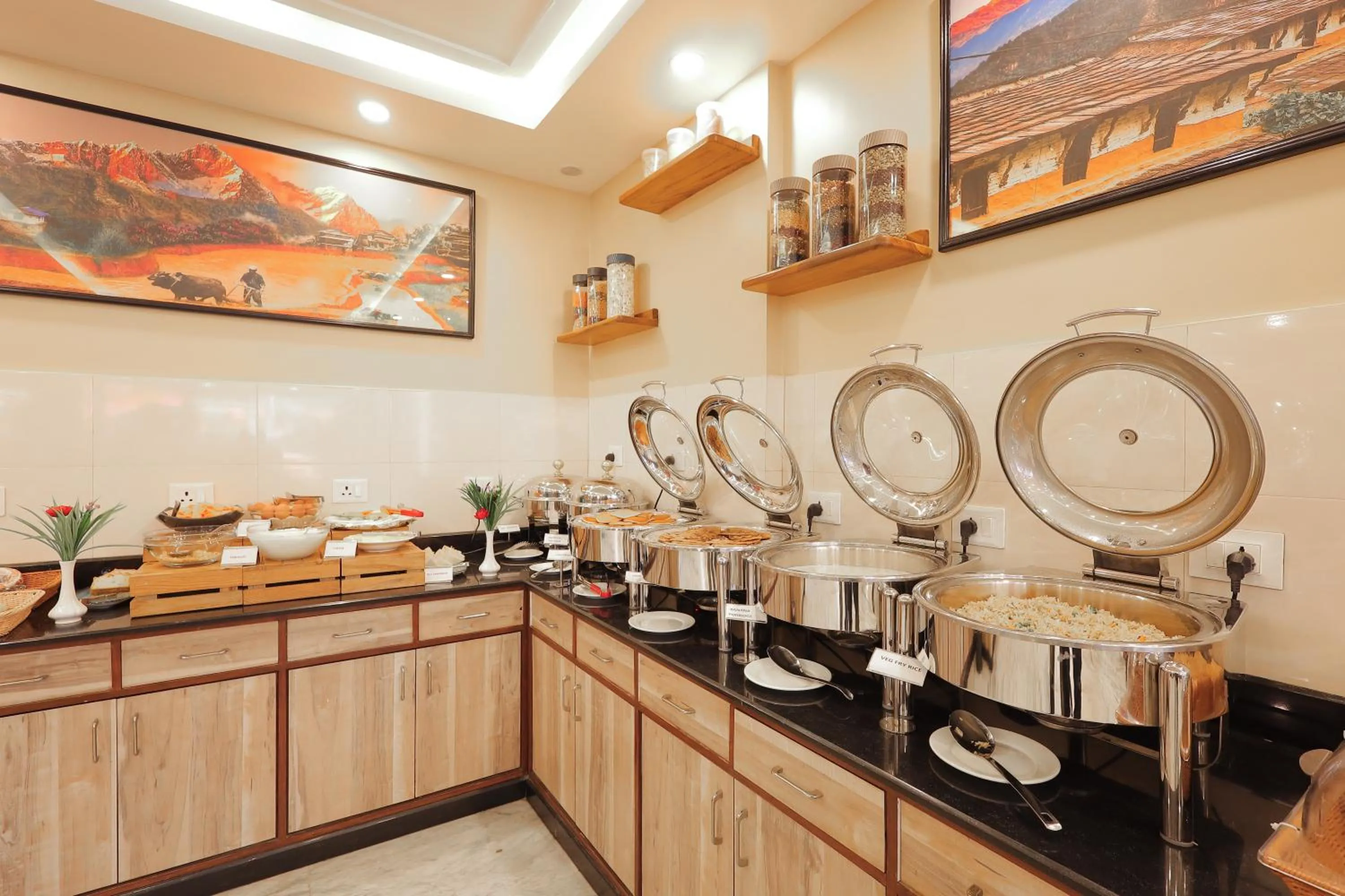 Buffet breakfast in Magnificent Hotel