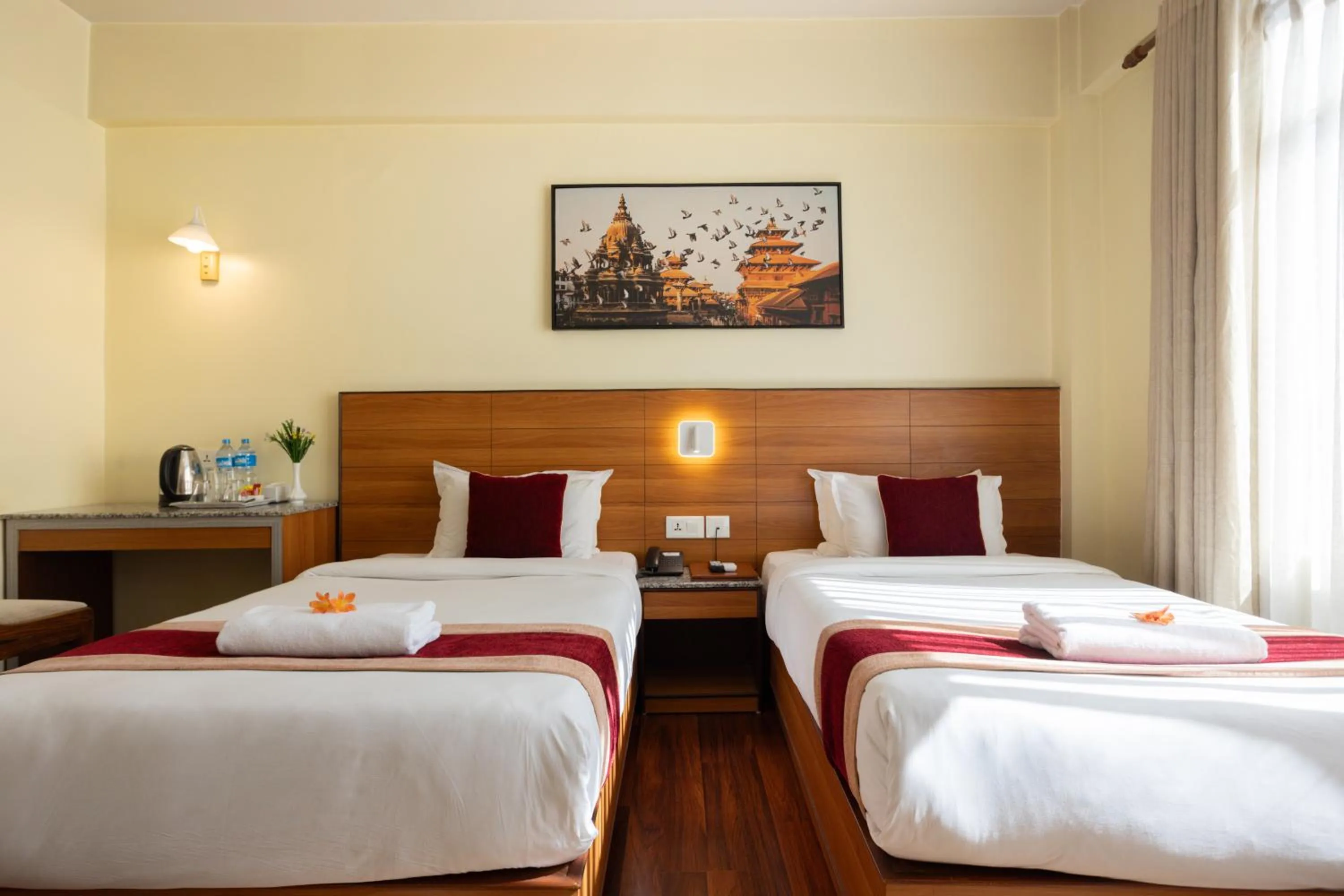 Bed in Magnificent Hotel