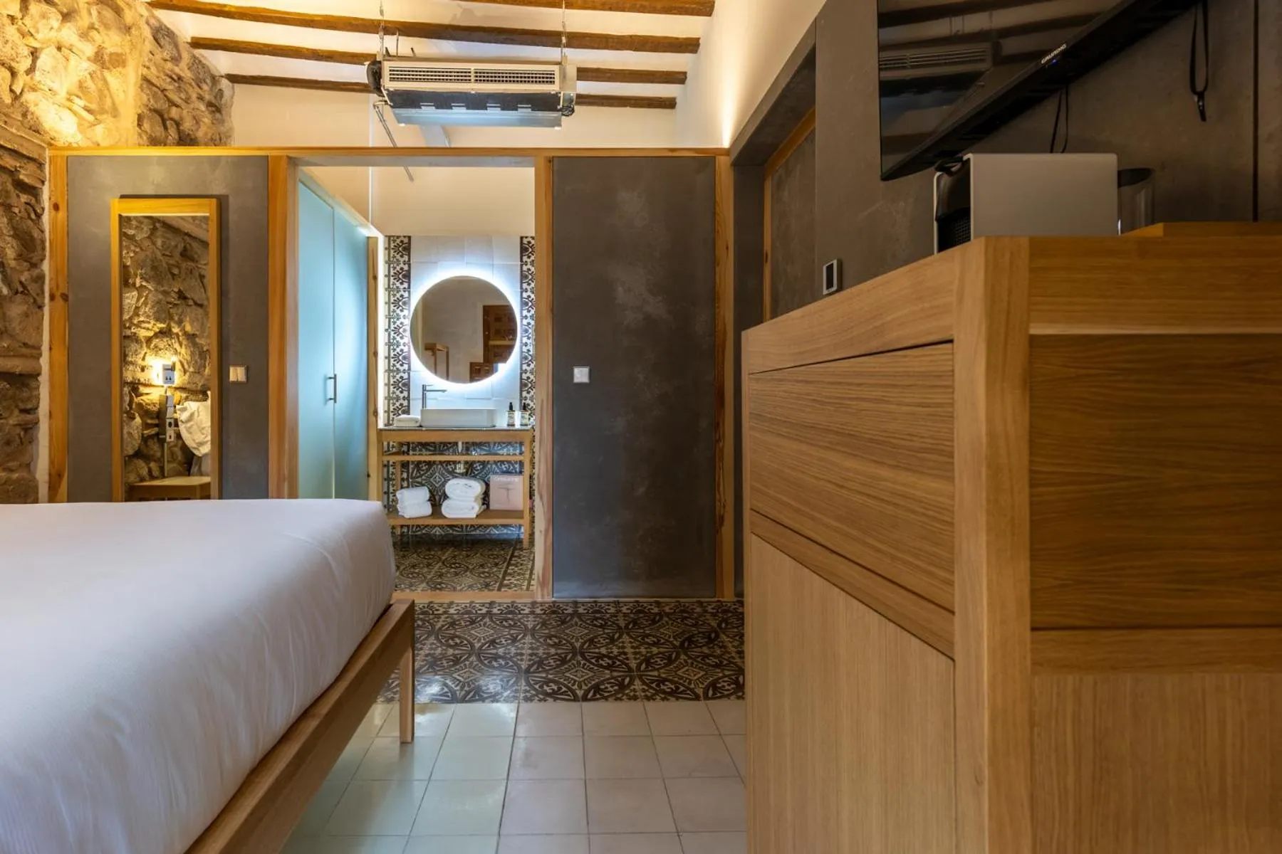 Bed in Hotel Carlos V