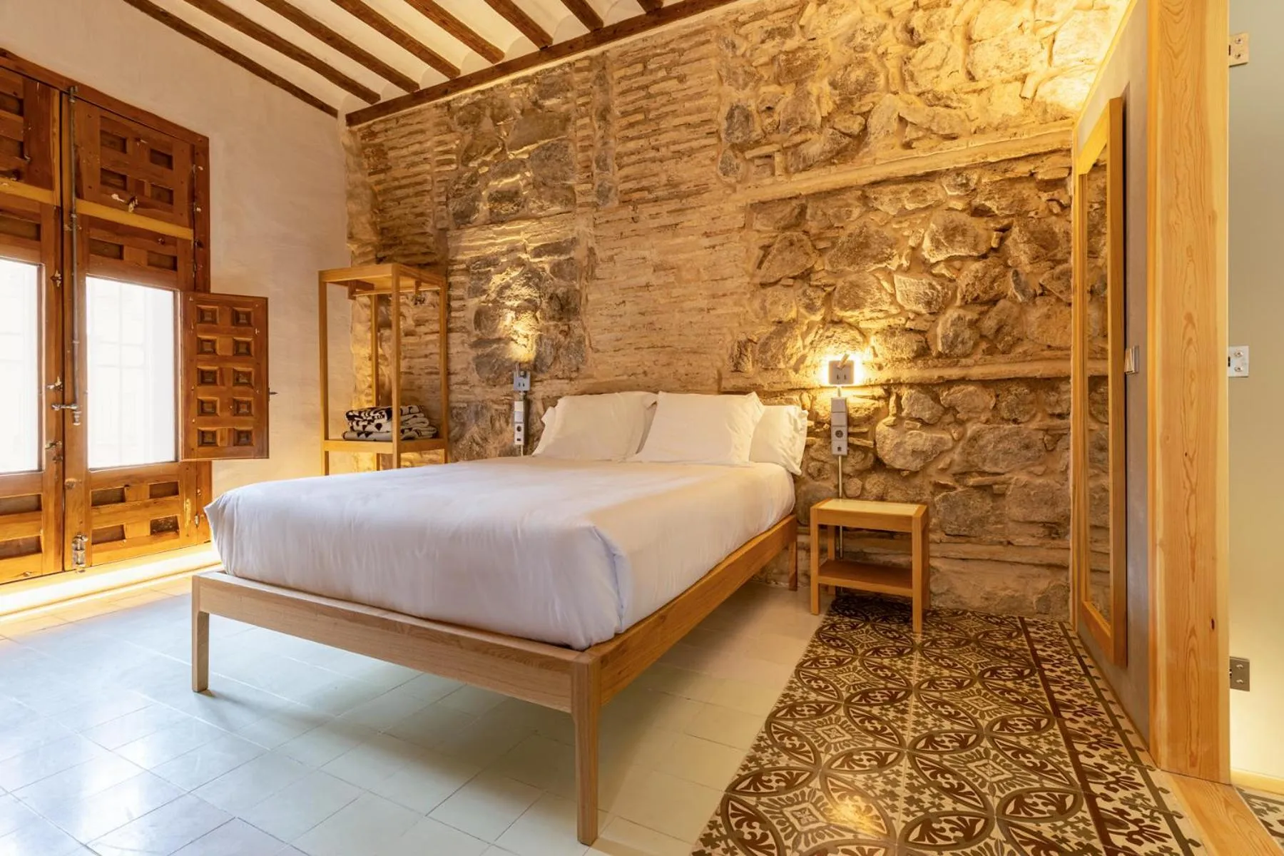 Bed in Hotel Carlos V