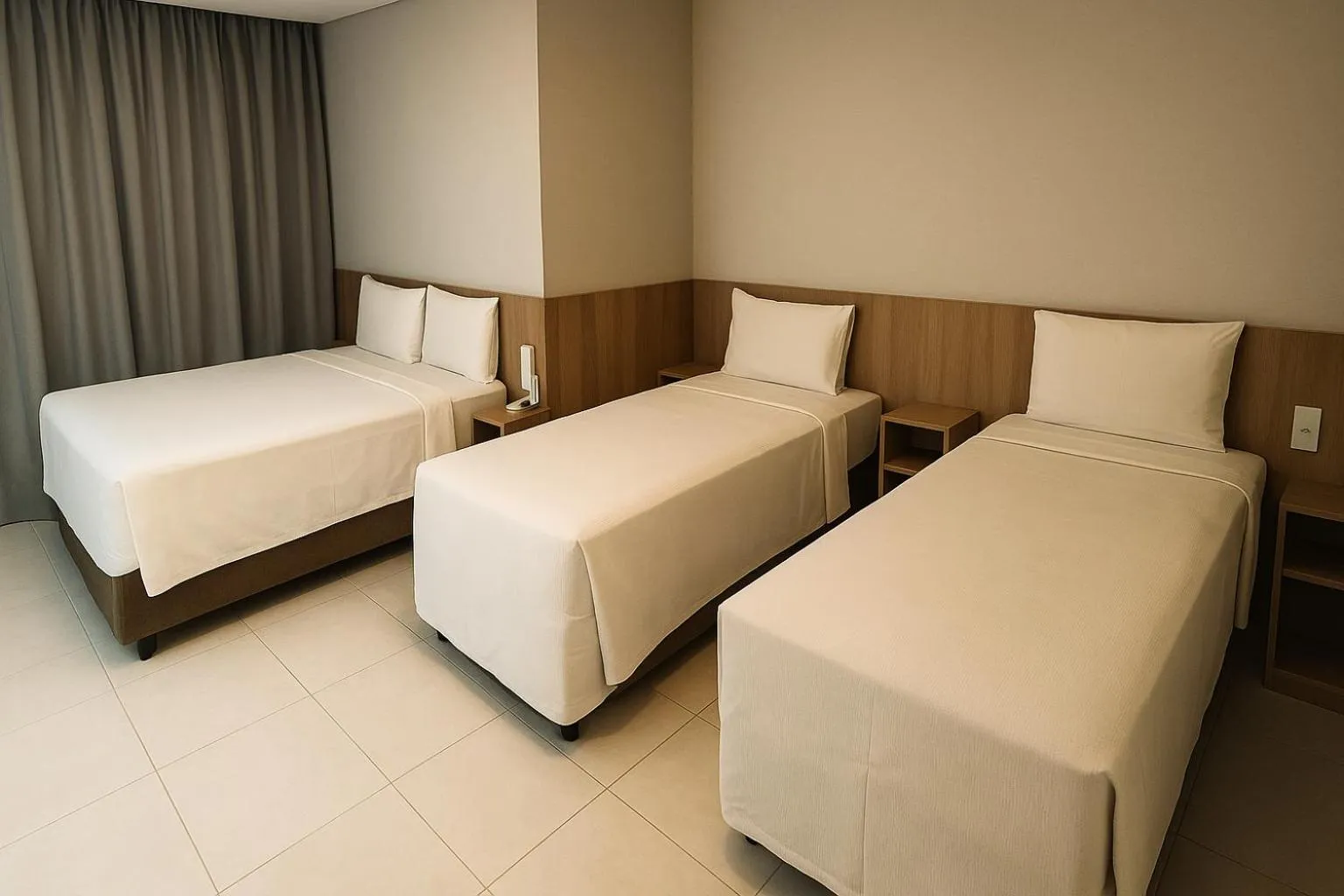 Bed in Hotel Solar Paulista