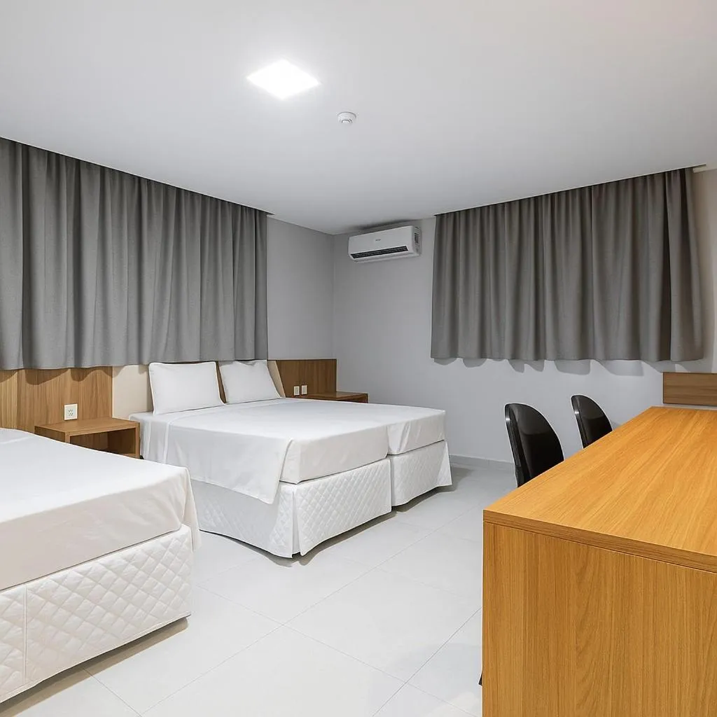 Bed in Hotel Solar Paulista