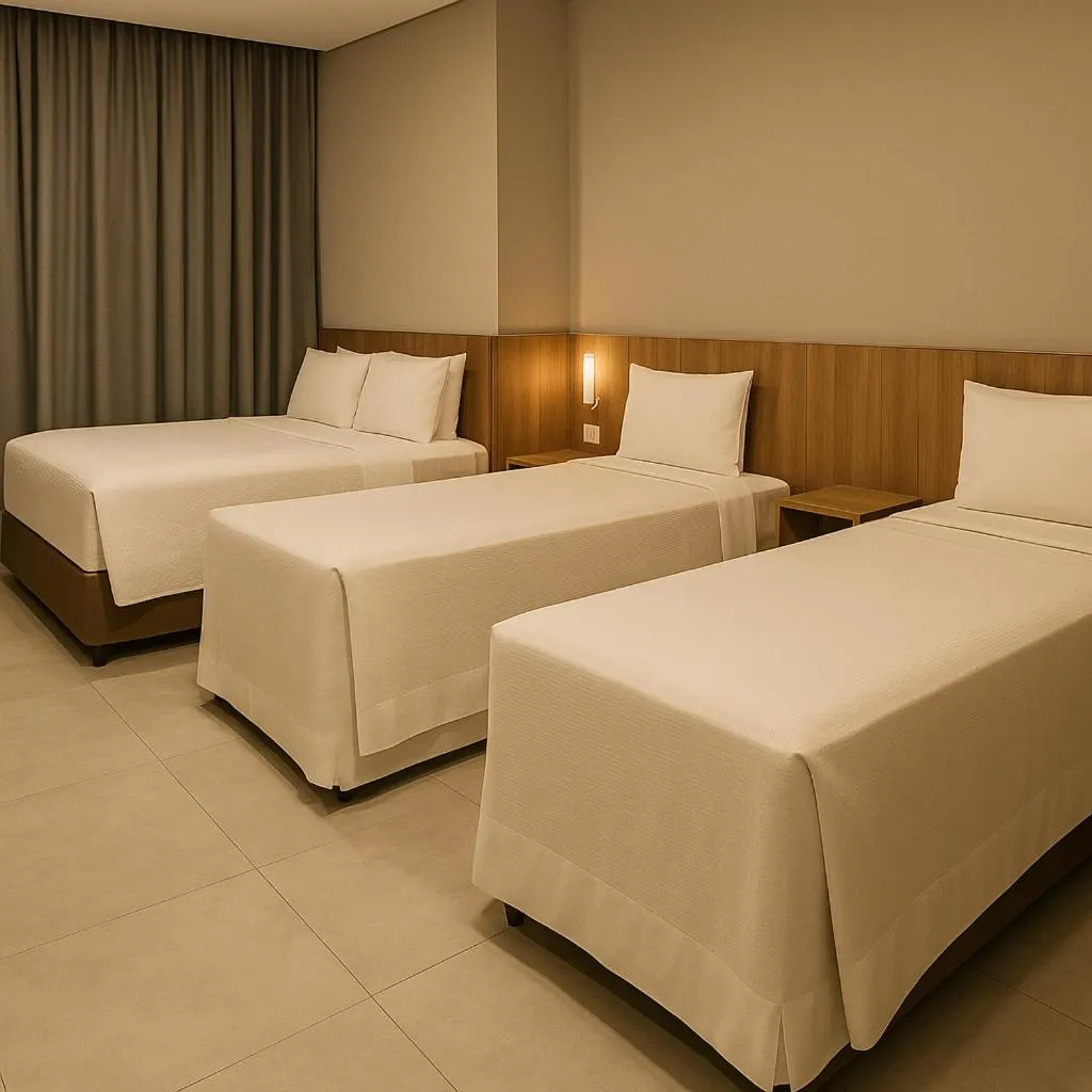 Bed in Hotel Solar Paulista