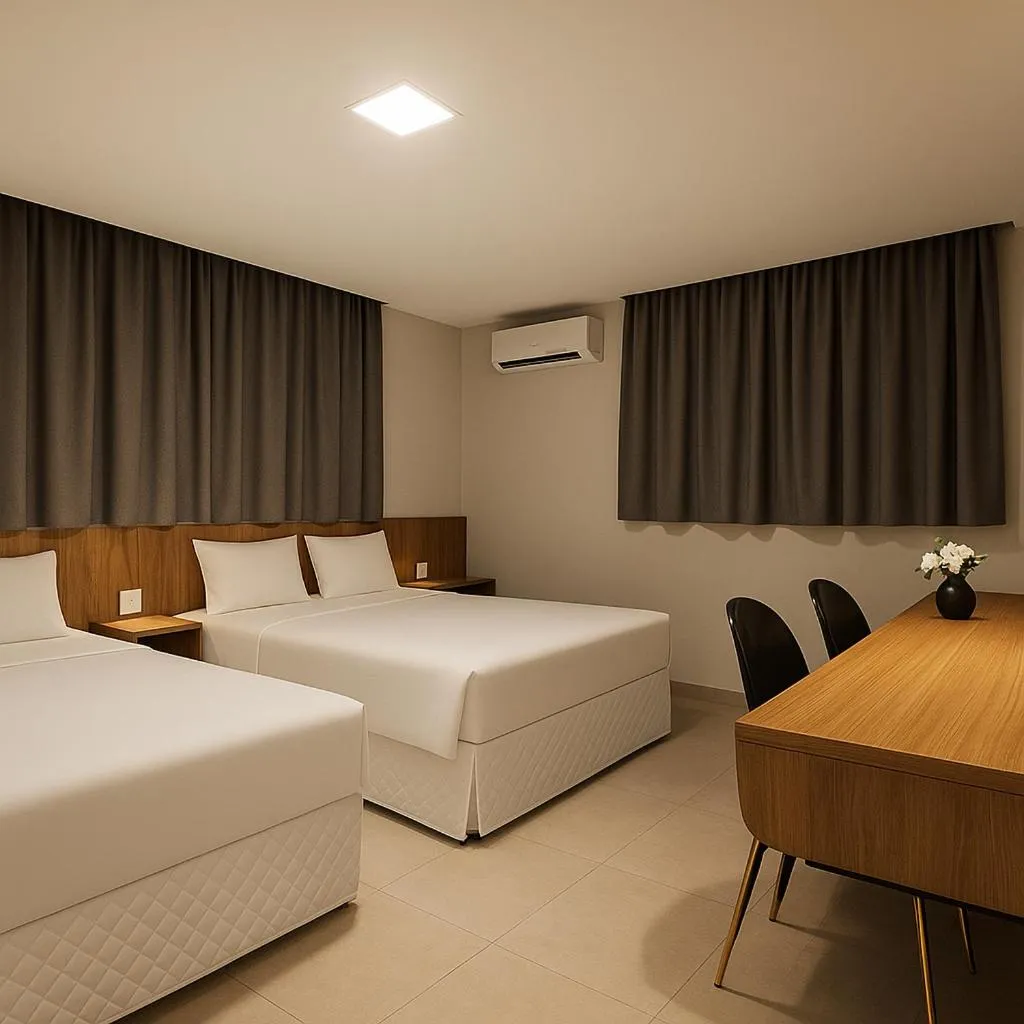 Bed in Hotel Solar Paulista