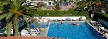 Pool view in Apartamentos Tramuntana