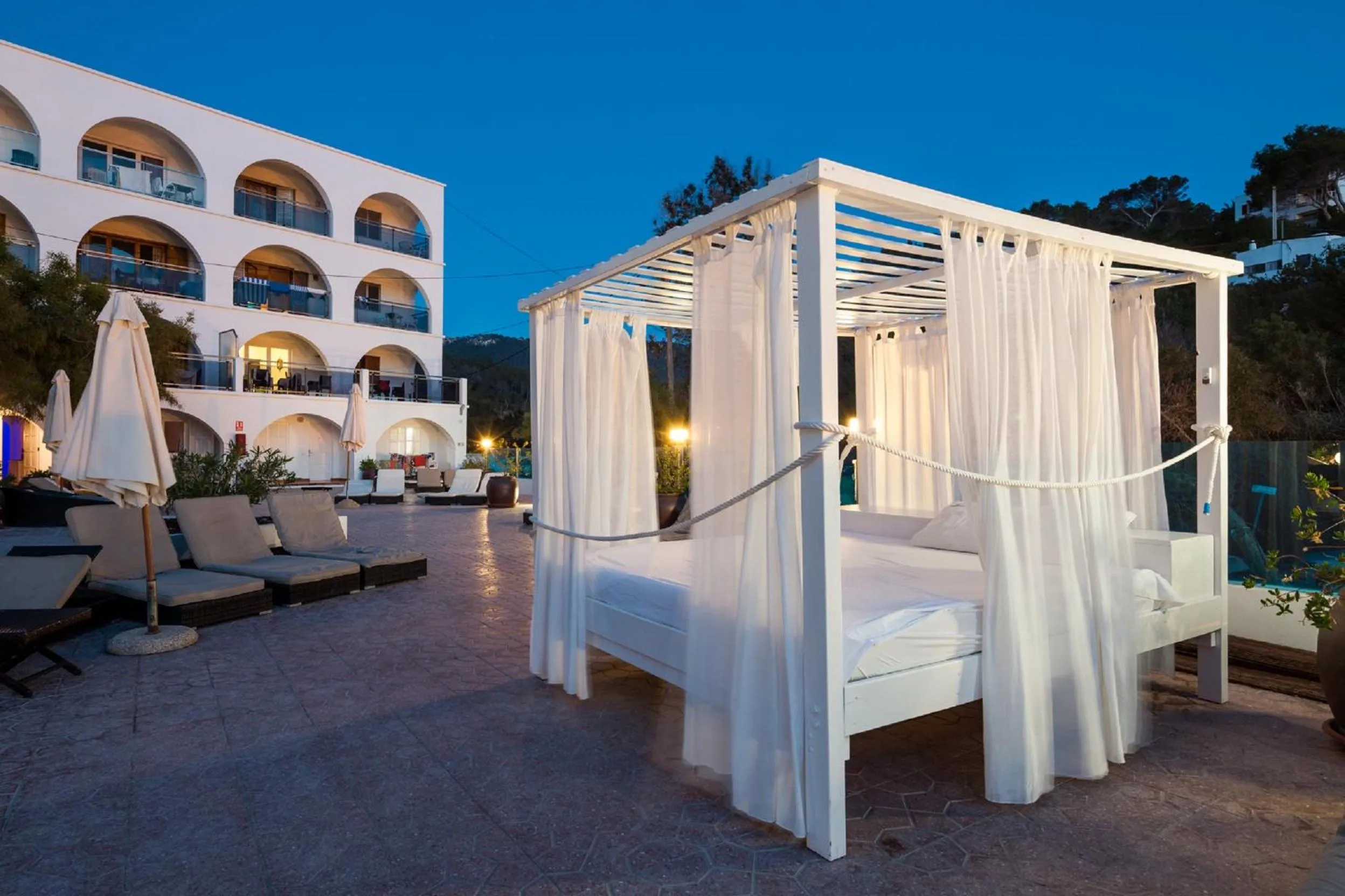 Swimming pool in Aparthotel Puerto Cala Vadella