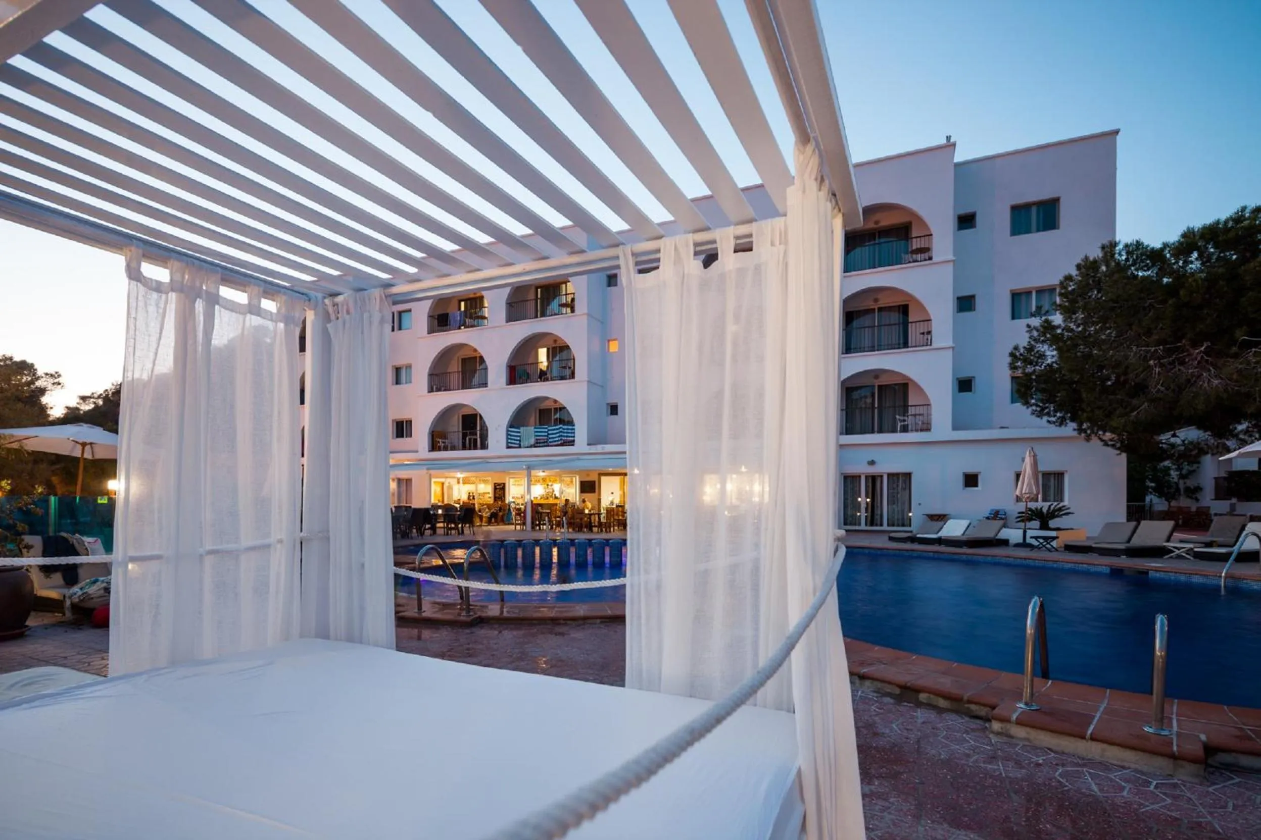 Swimming pool in Aparthotel Puerto Cala Vadella