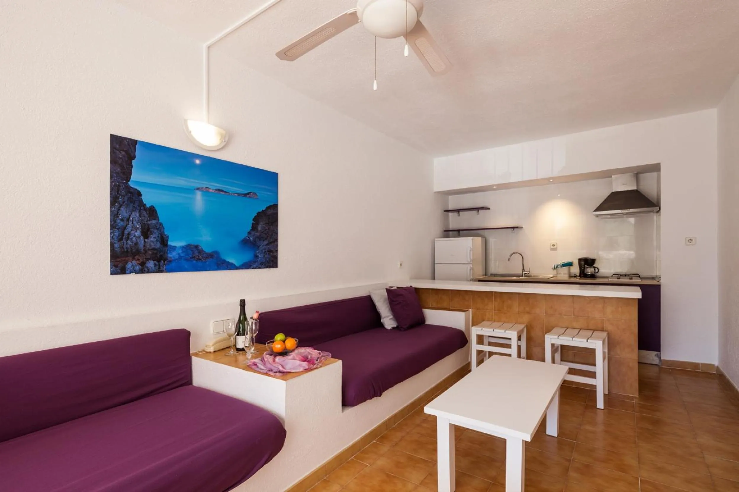 Living room in Aparthotel Puerto Cala Vadella