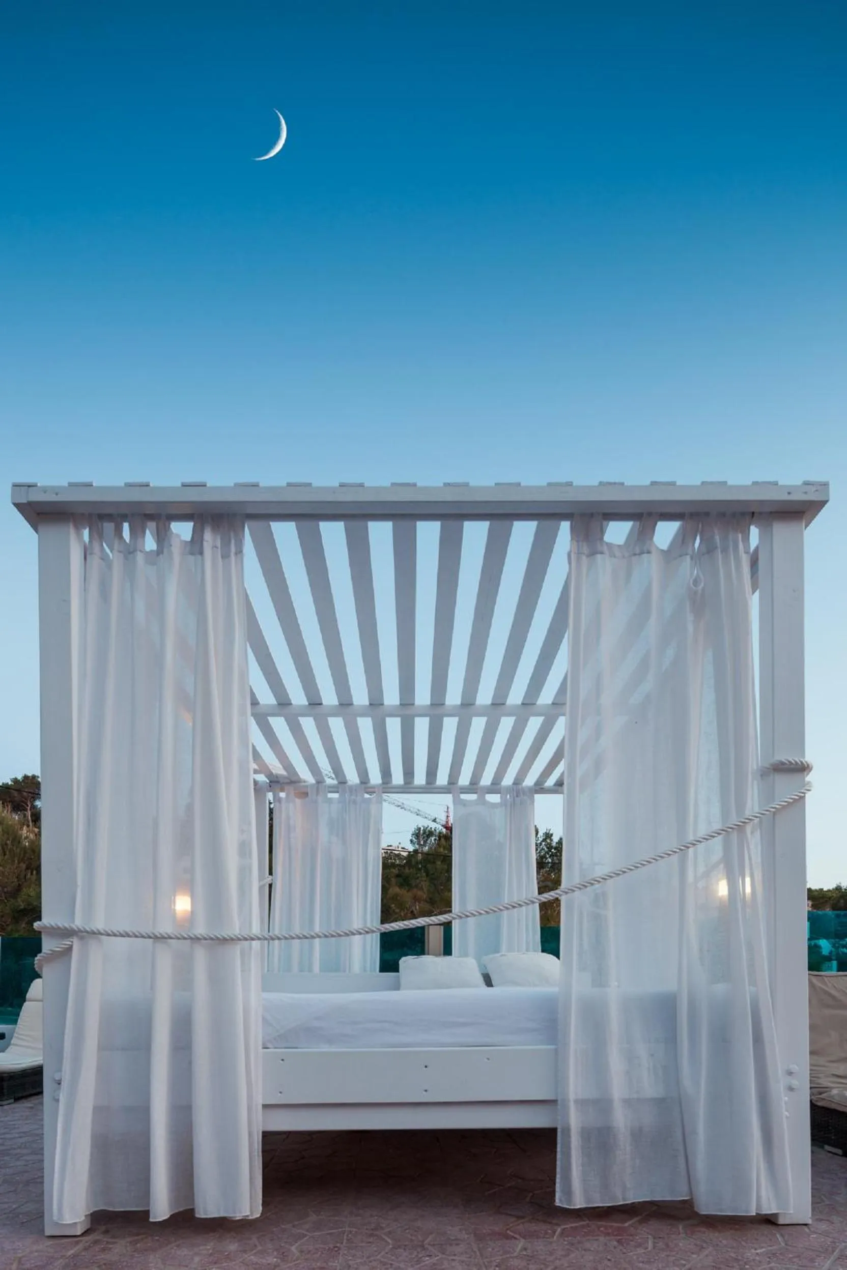 Swimming pool, Bed in Aparthotel Puerto Cala Vadella