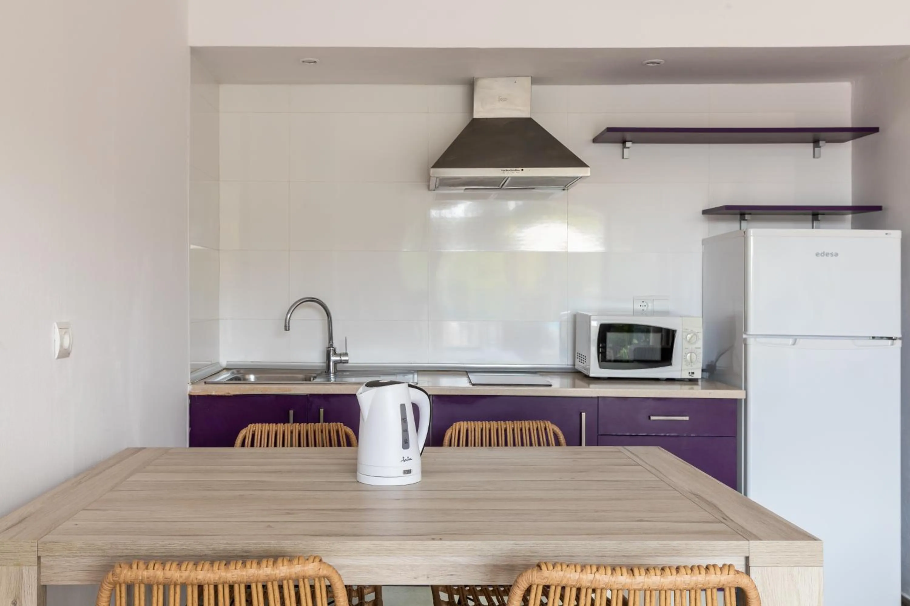 kitchen in Aparthotel Puerto Cala Vadella