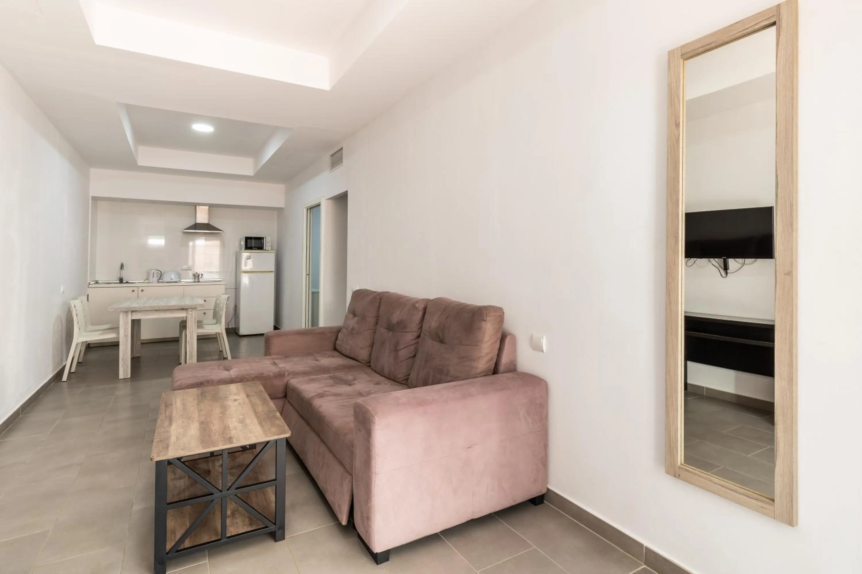 Kitchen or kitchenette in Aparthotel Puerto Cala Vadella