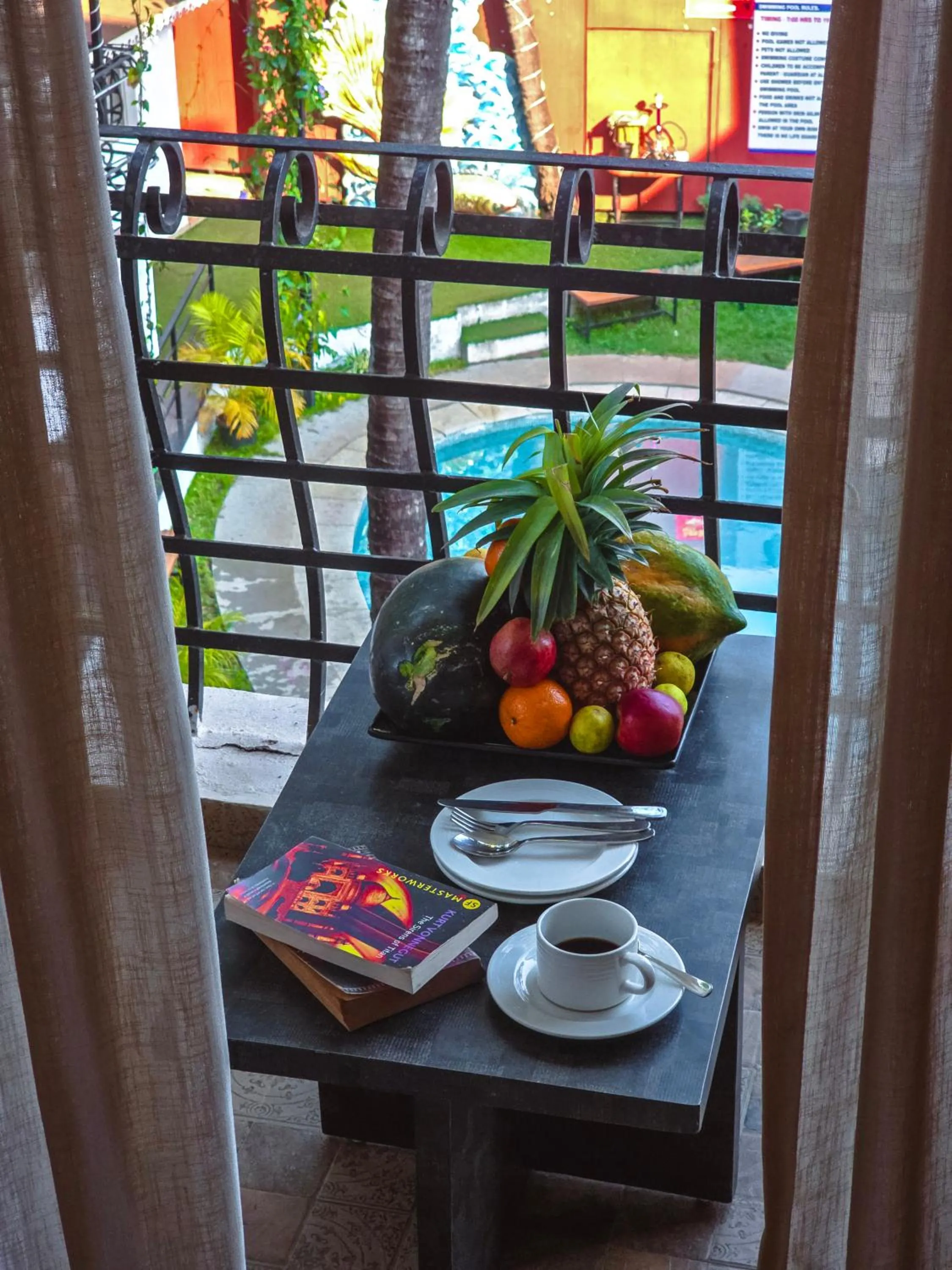 Food and drinks in The Verda De Miranda Resort Morjim North Goa