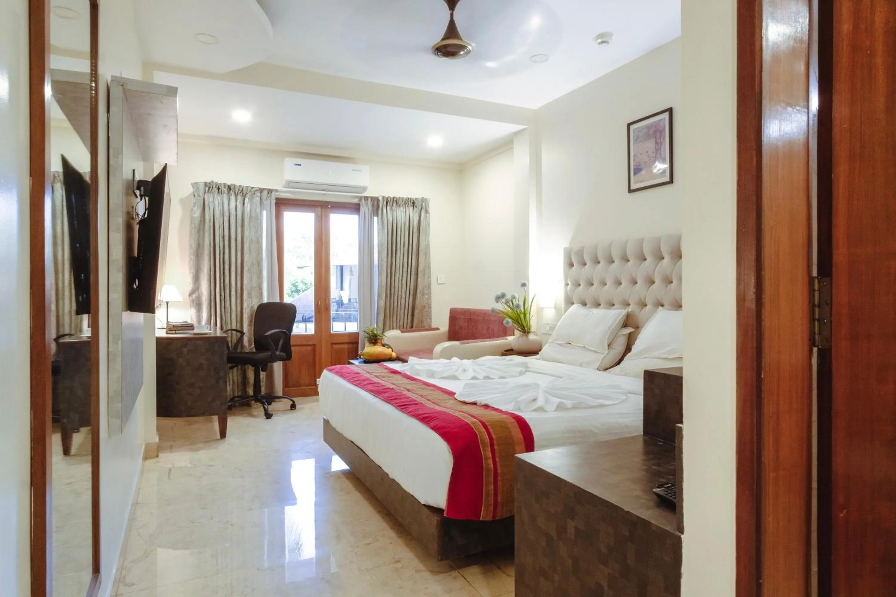 Photo of the whole room, Bed in The Verda De Miranda Resort Morjim North Goa