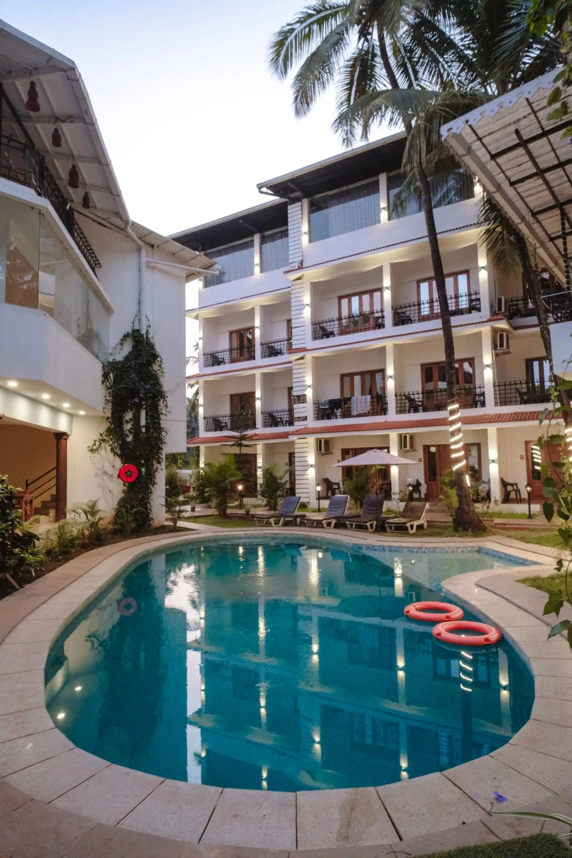 Swimming pool in The Verda De Miranda Resort Morjim North Goa