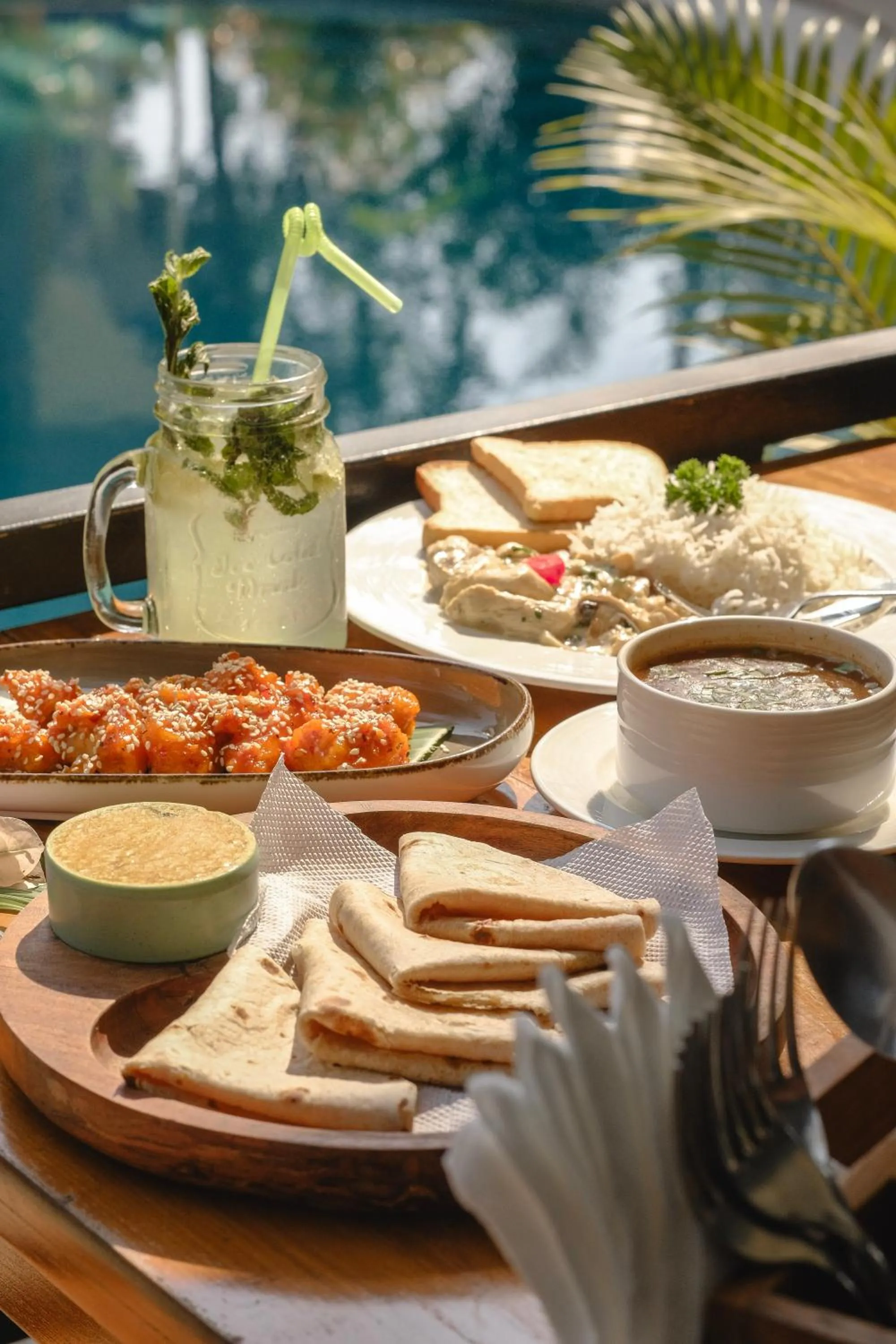 Food and drinks in The Verda De Miranda Resort Morjim North Goa