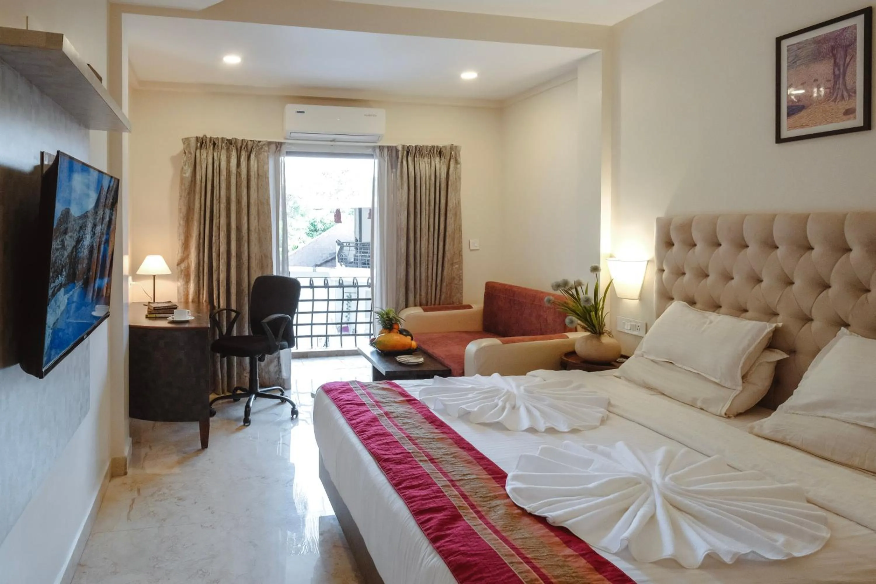 Photo of the whole room, Bed in The Verda De Miranda Resort Morjim North Goa