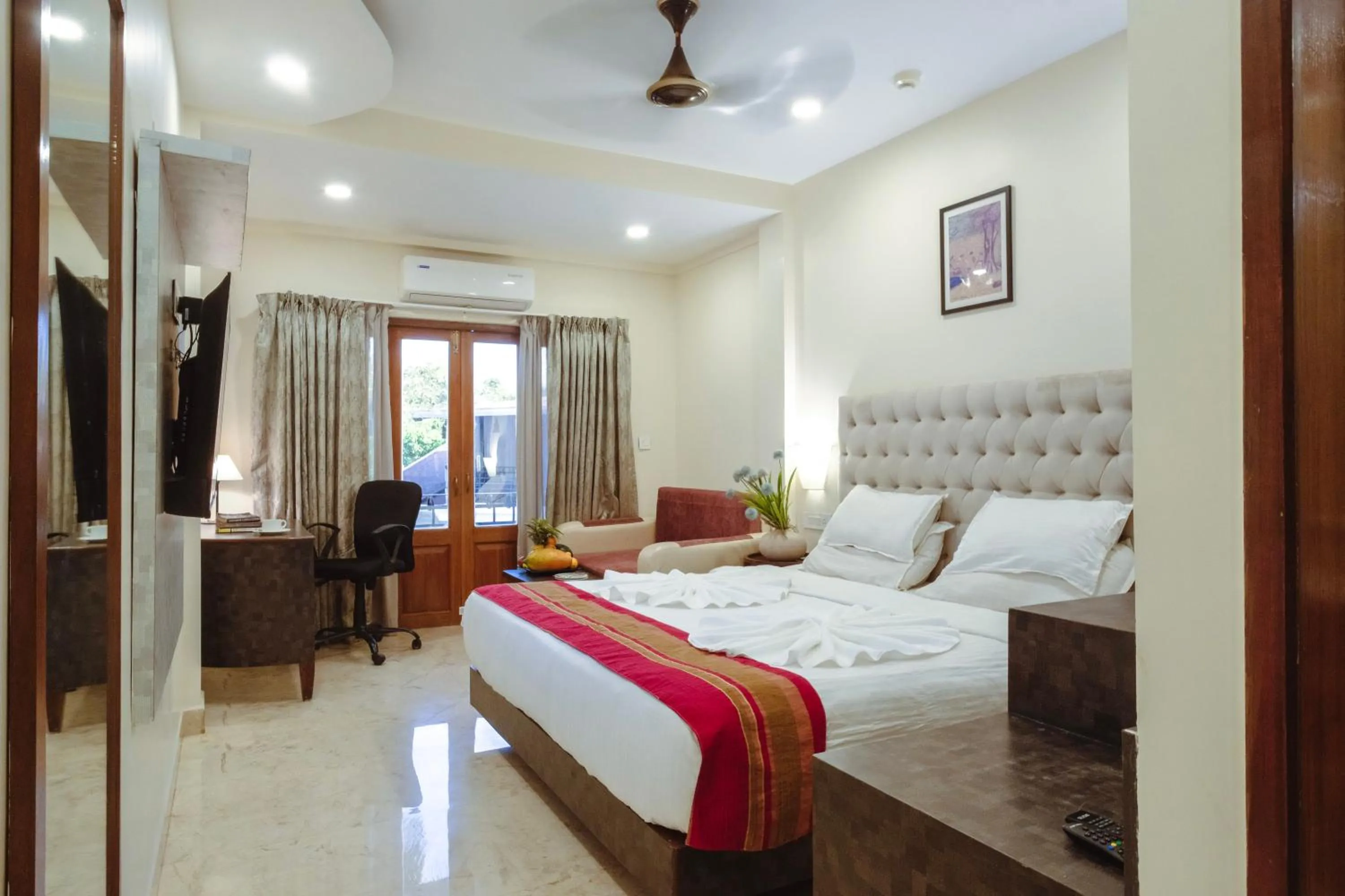 Photo of the whole room, Bed in The Verda De Miranda Resort Morjim North Goa