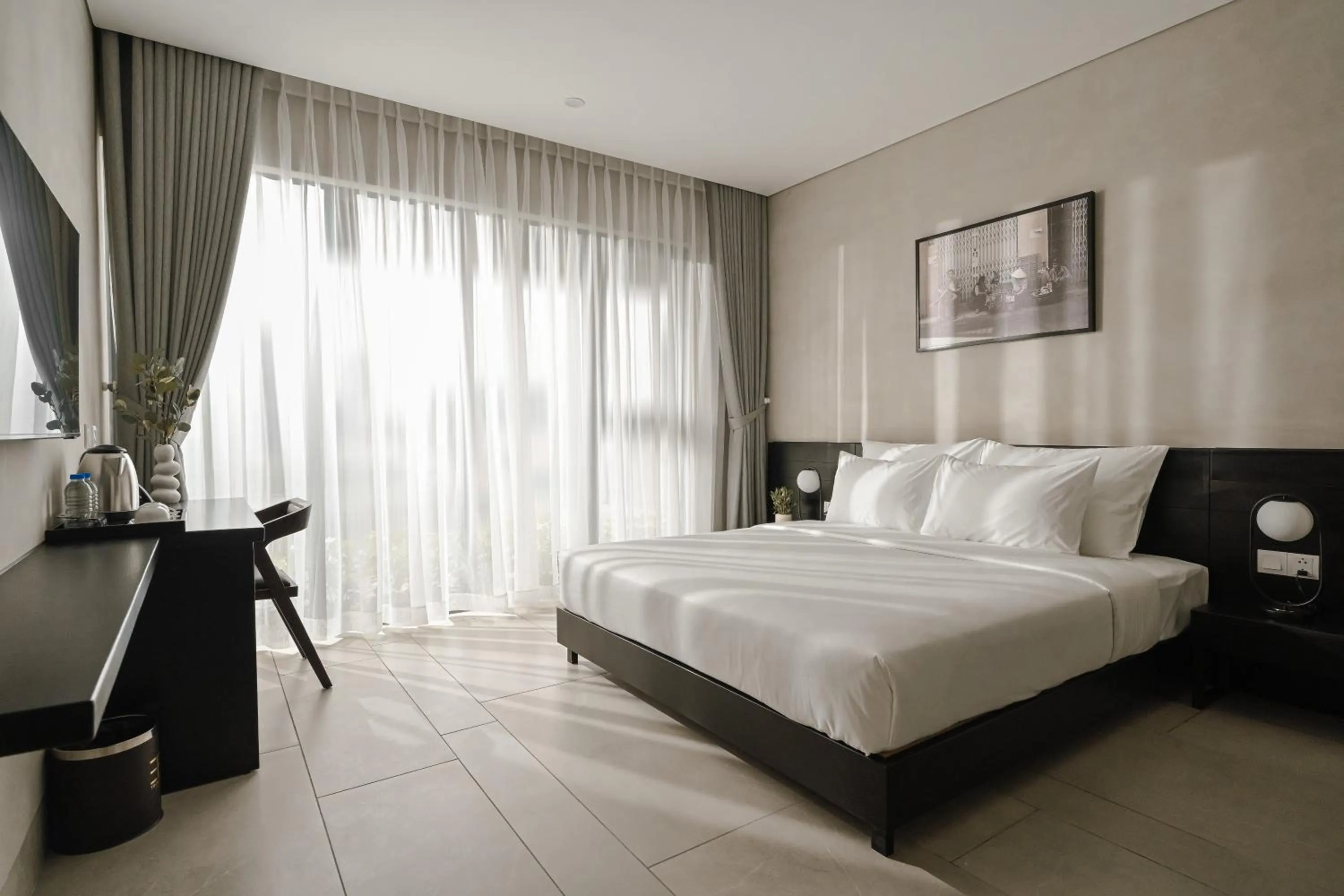 Bed in Triple E Hotel Metro Ben Thanh