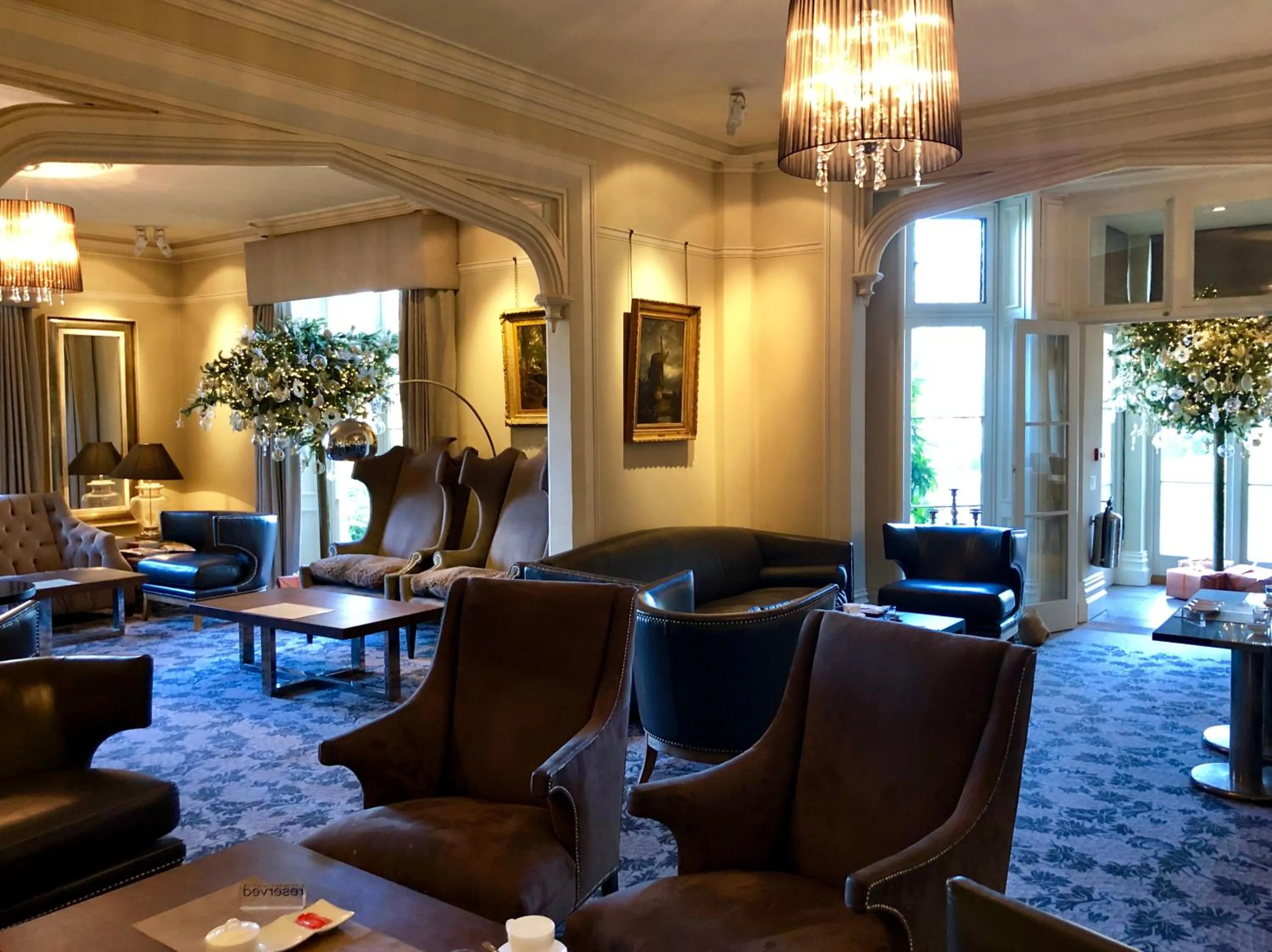 Living room in Talbooth House & Spa