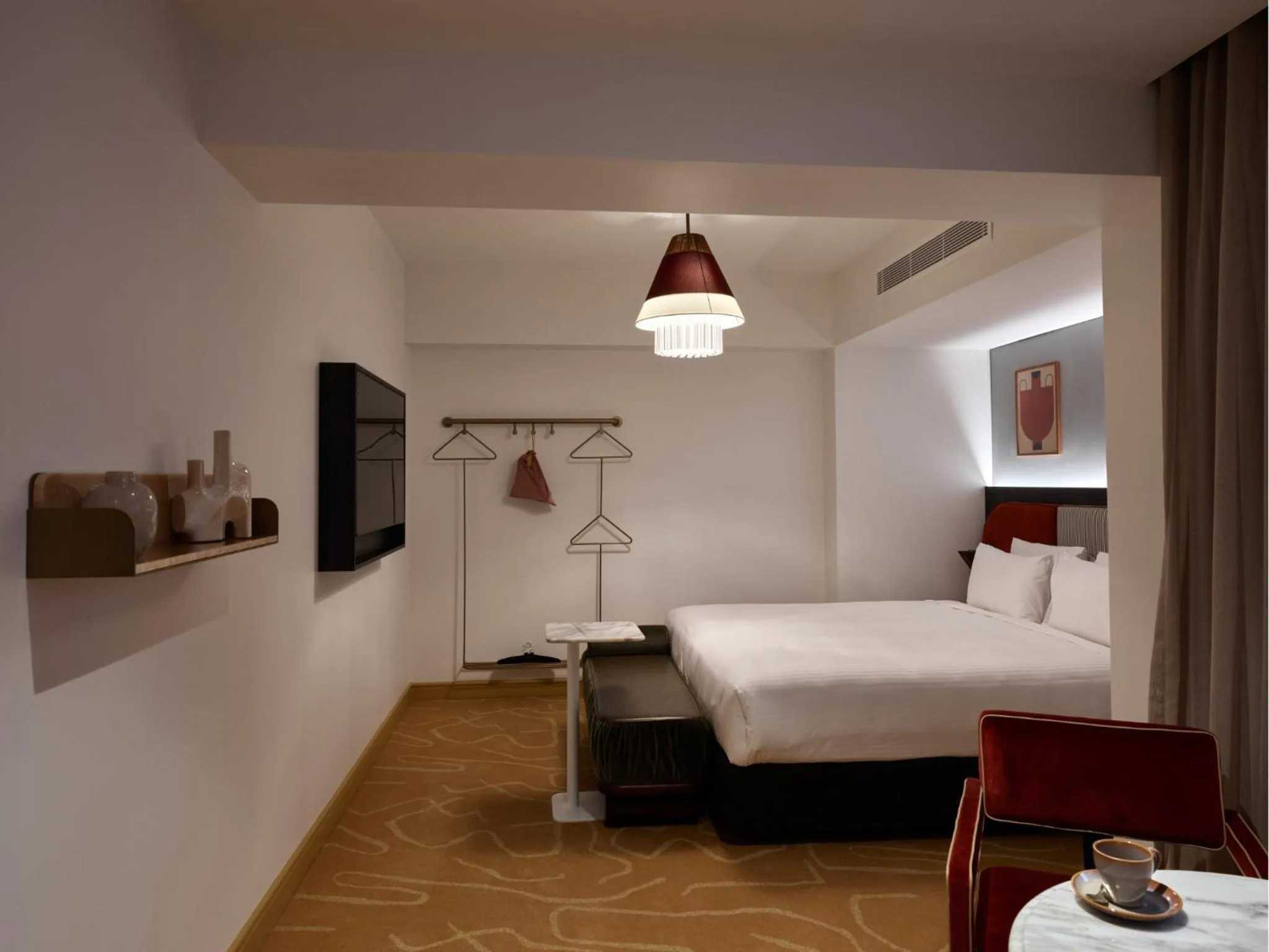 Floor plan, Bed in Hotel Morris Sydney, Handwritten Collection