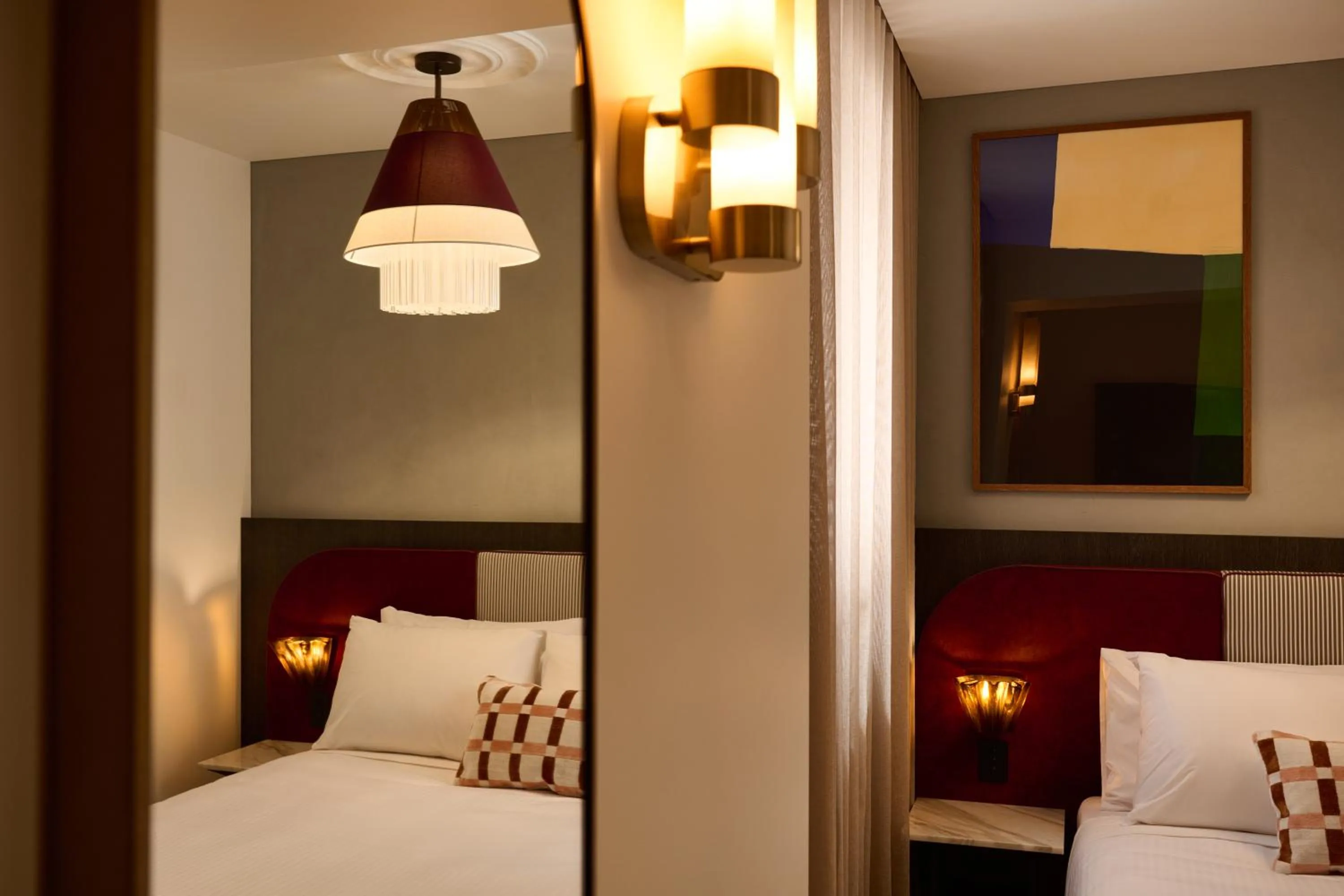 Decorative detail, Bed in Hotel Morris Sydney, Handwritten Collection