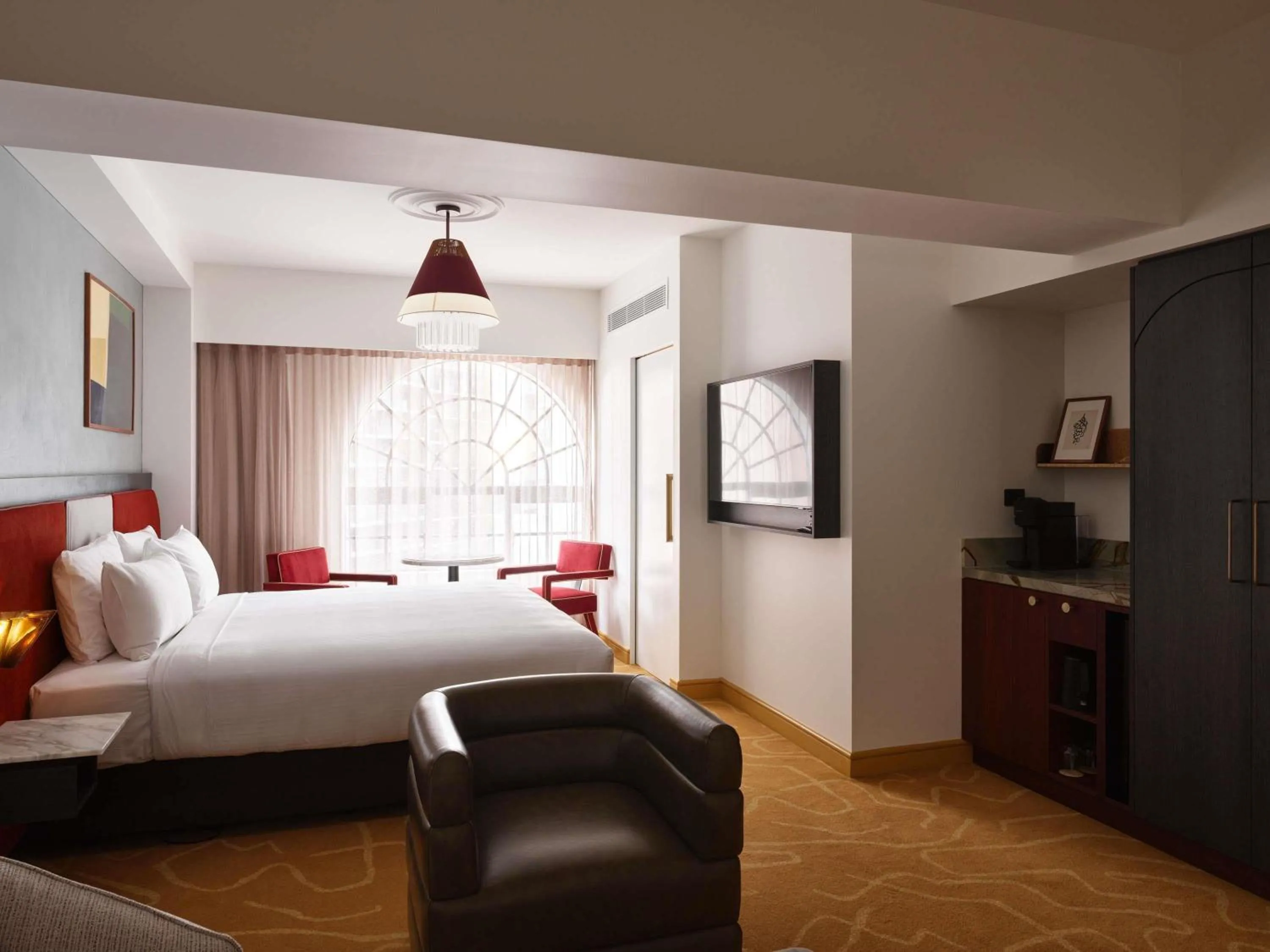 Bedroom, Bed in Hotel Morris Sydney, Handwritten Collection