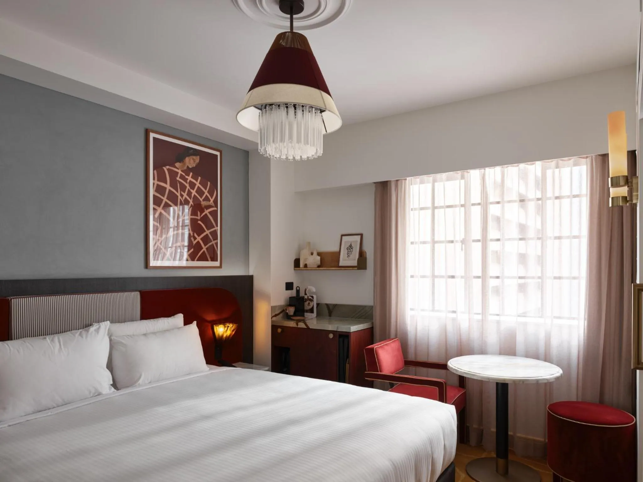 View (from property/room), Bed in Hotel Morris Sydney, Handwritten Collection