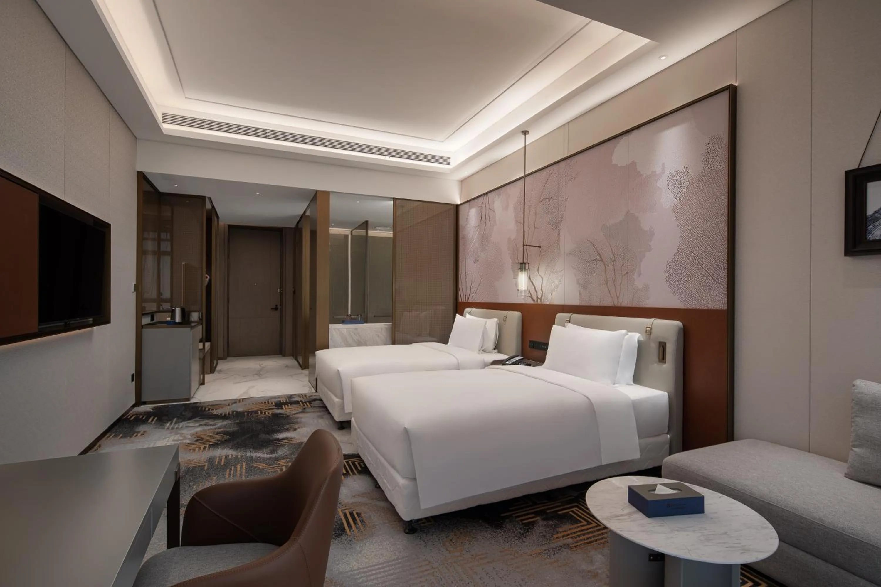 Photo of the whole room, Bed in Wyndham Shanxi Xiaohe Xincheng