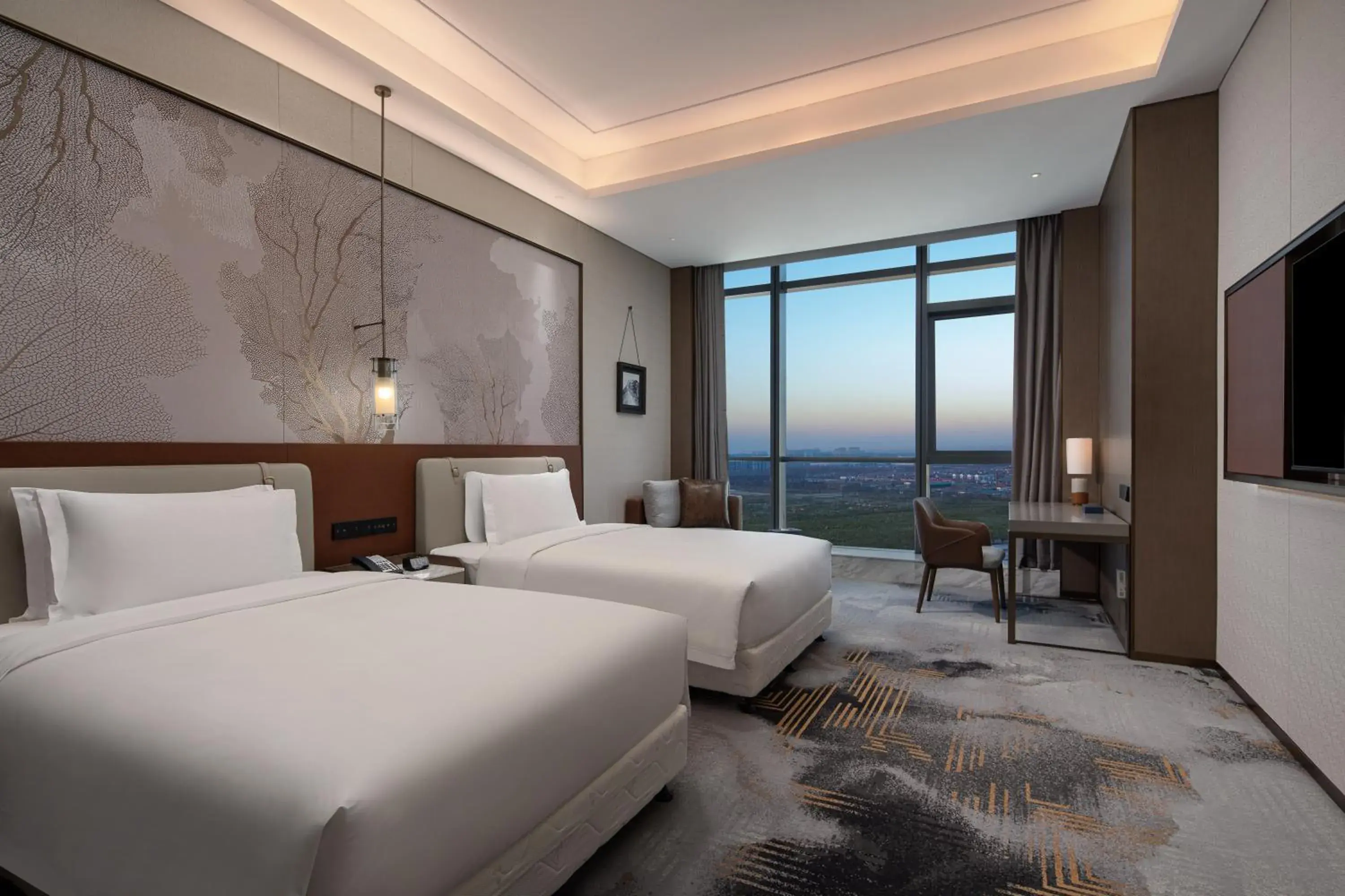 Executive Twin Room in Wyndham Shanxi Xiaohe Xincheng Executive Twin Room in Wyndham Shanxi Xiaohe Xincheng