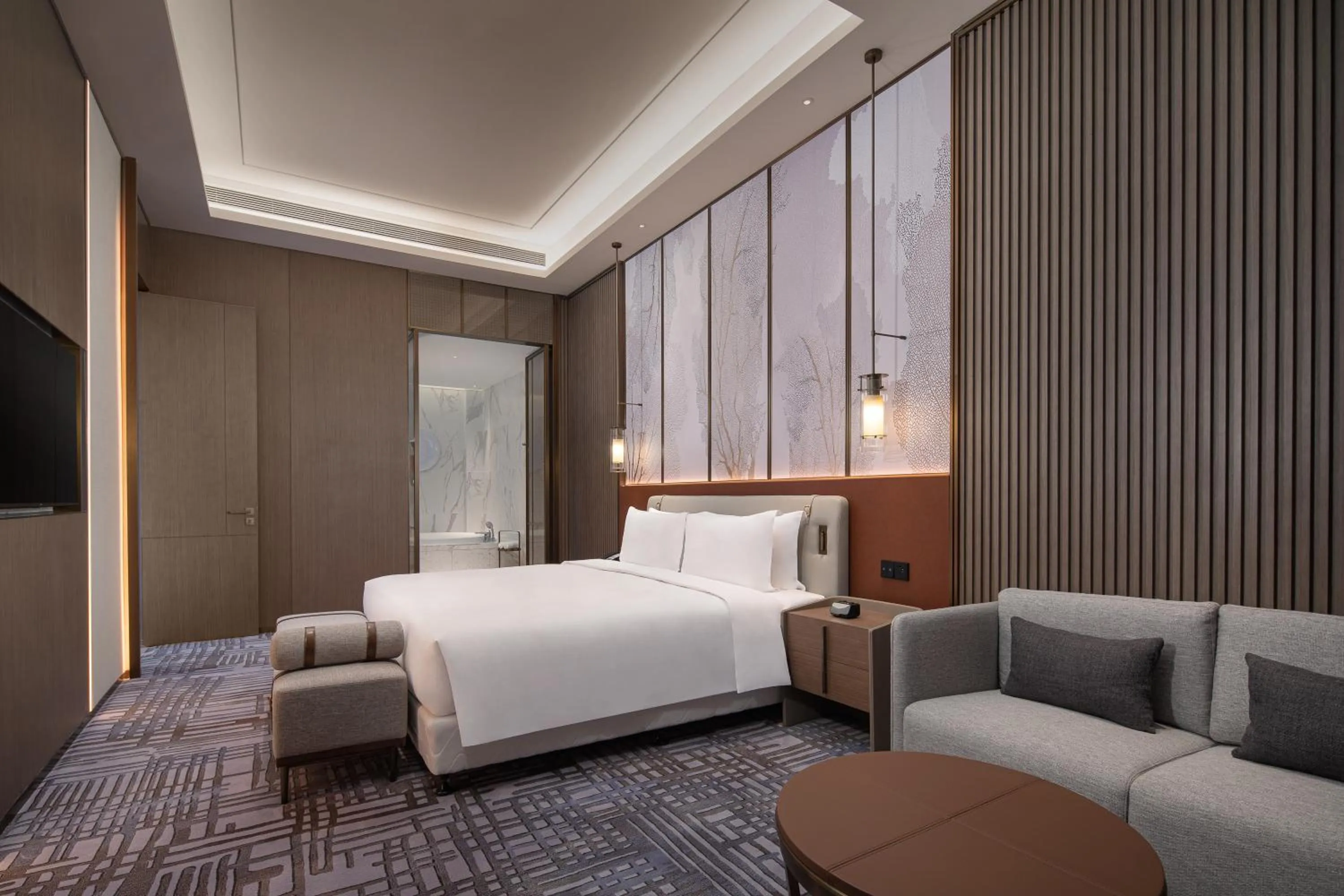 Photo of the whole room, Bed in Wyndham Shanxi Xiaohe Xincheng