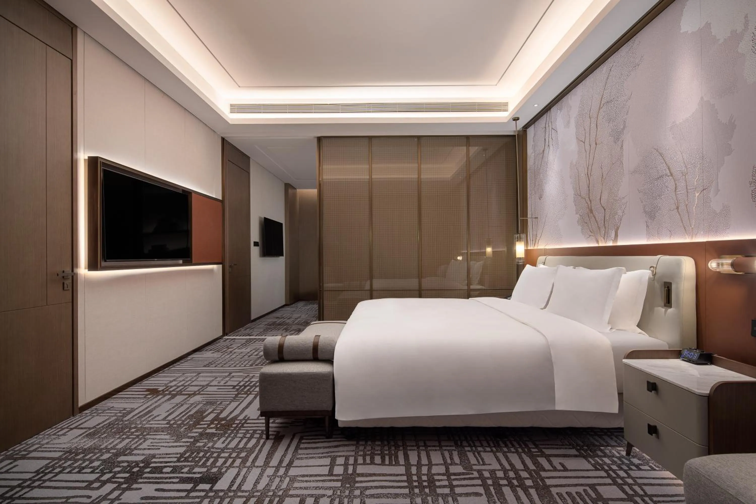 Photo of the whole room, Bed in Wyndham Shanxi Xiaohe Xincheng