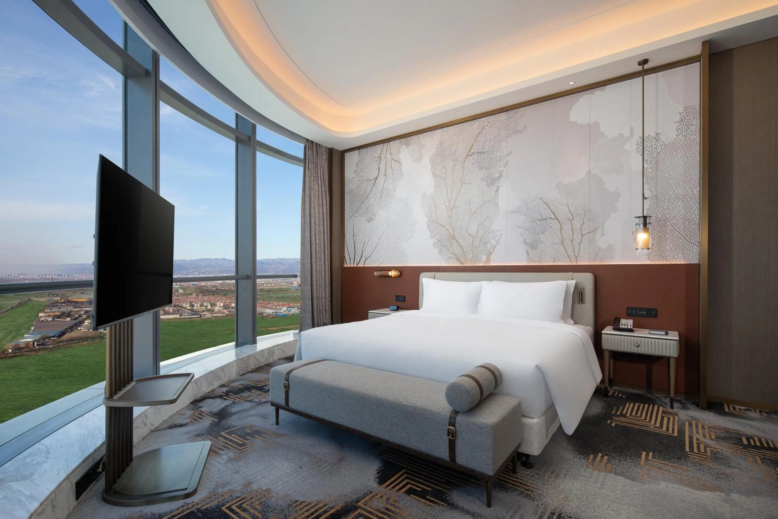 Photo of the whole room, Bed in Wyndham Shanxi Xiaohe Xincheng